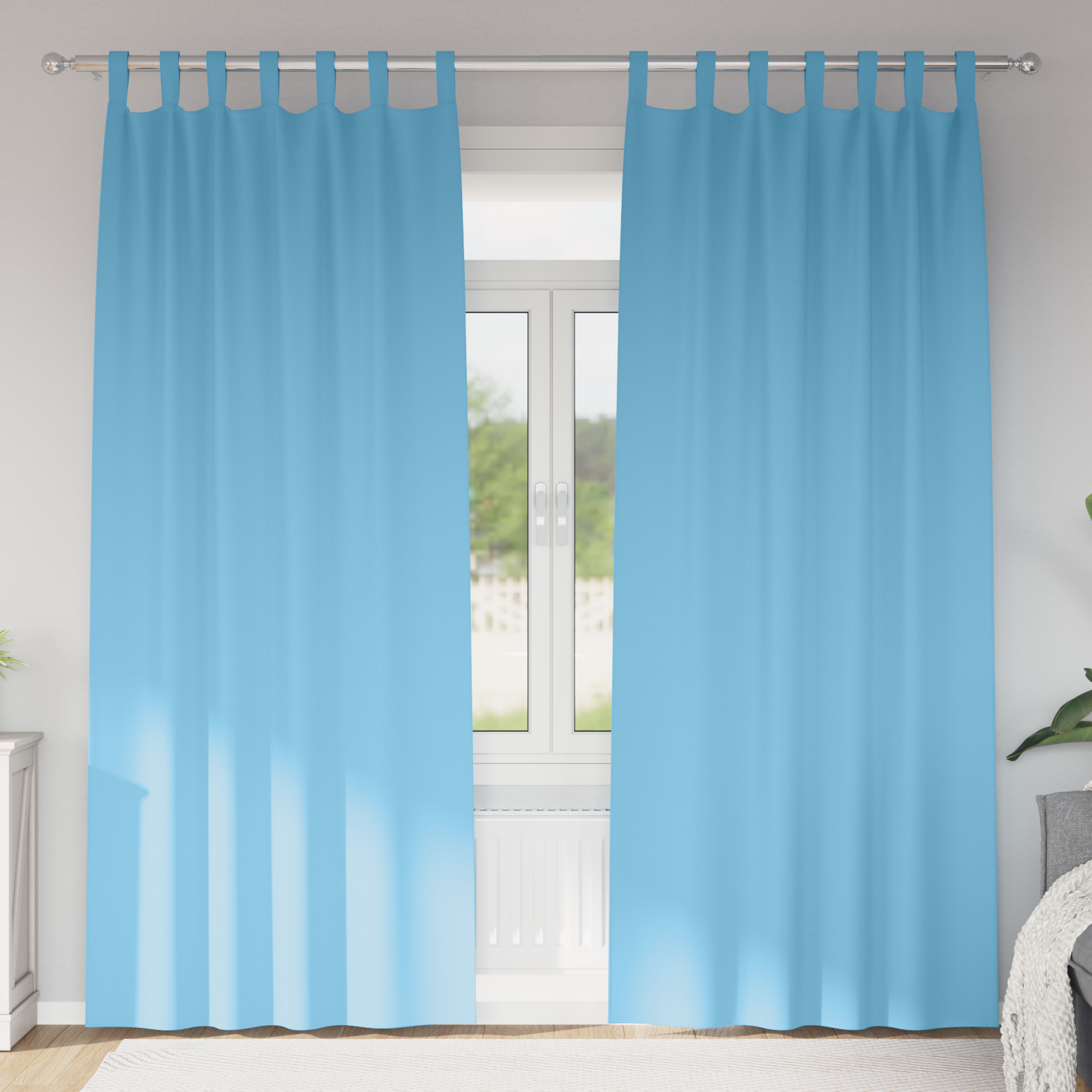 Verduisterende gordijnen 2 pcs lichtblauw 225 x 140 cm