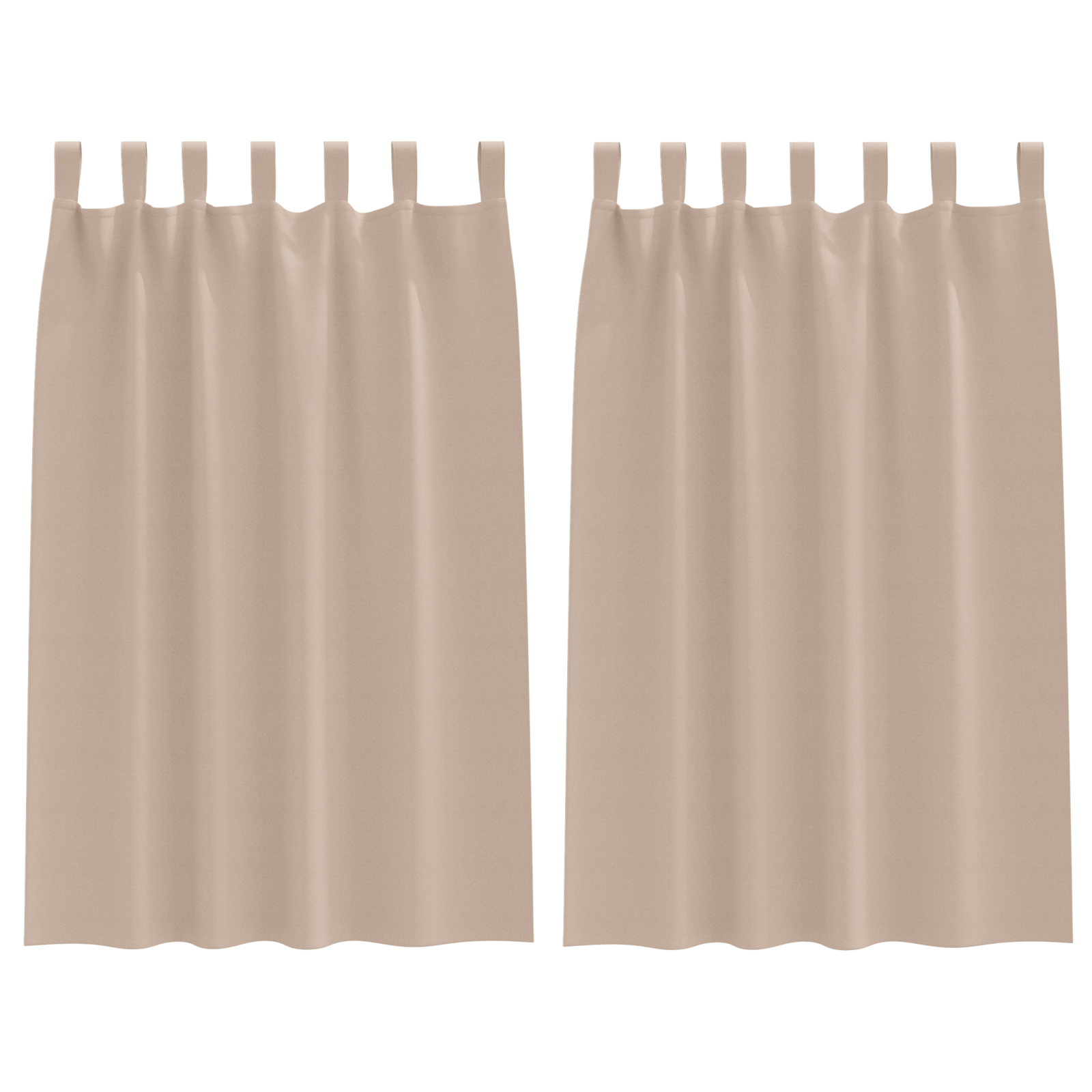 Zwart-out Gordijnen met Ringen 2 pcs Taupe 175 x 140 cm image 2