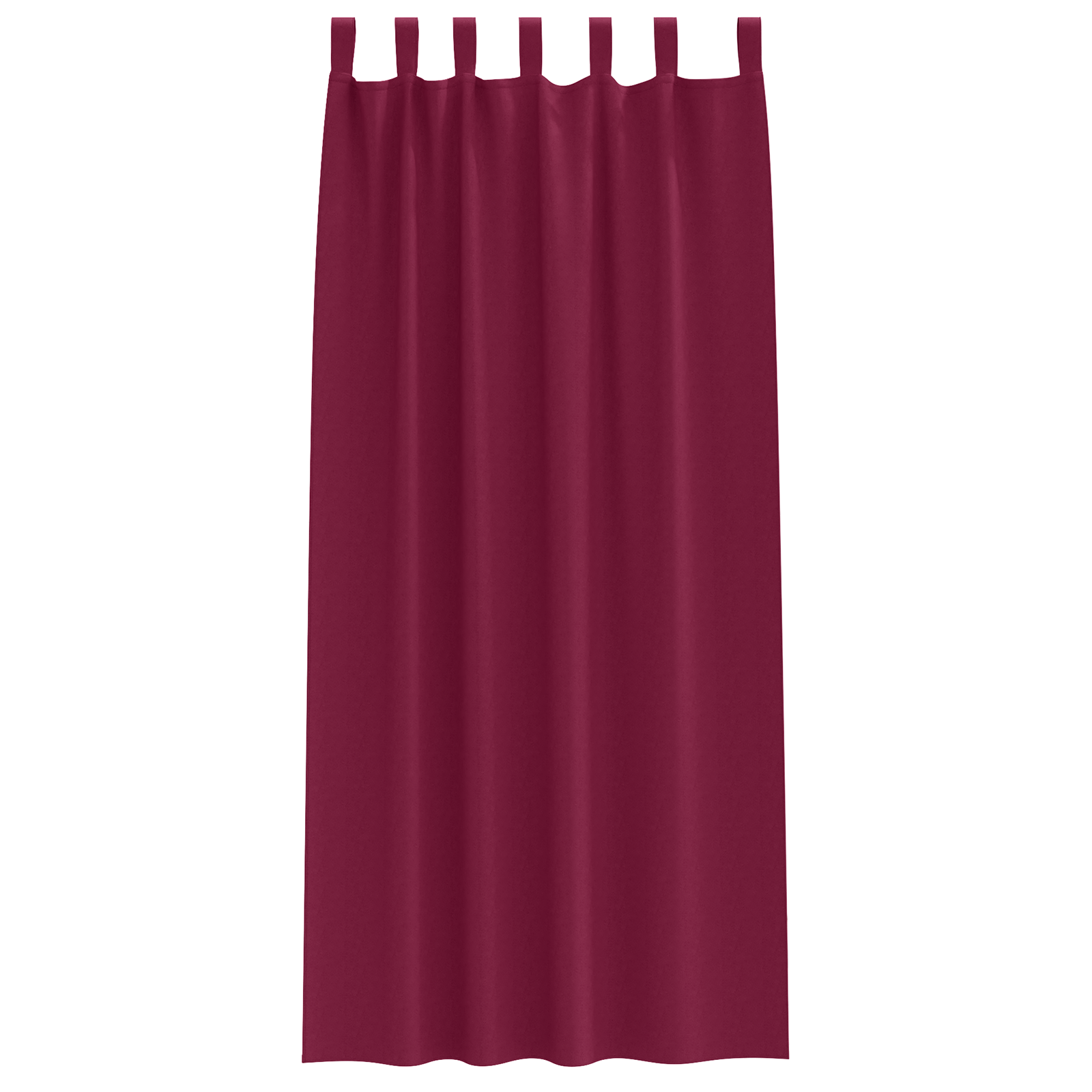 Zwart-out Gordijnen met Ringen 2 pcs Wijnrood 245 x 140 cm