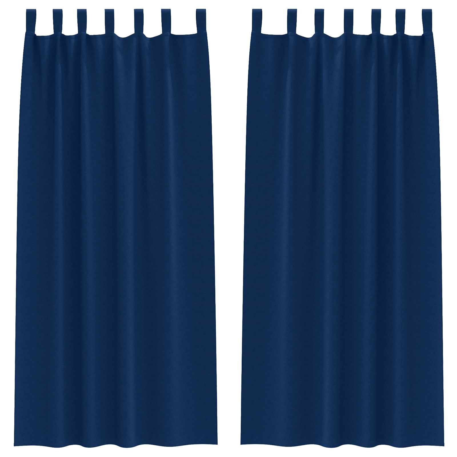 Zwart-out Gordijnen met Ringen 2 pcs Donkerblauw 260 x 140 cm image 2