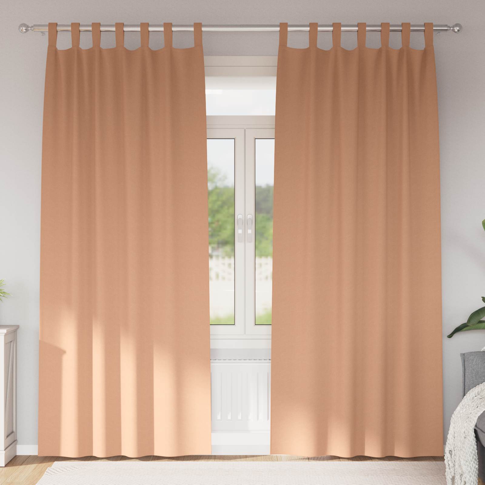 Verduisterende gordijnen 2 pcs Lichtbruin 225 x 140 cm
