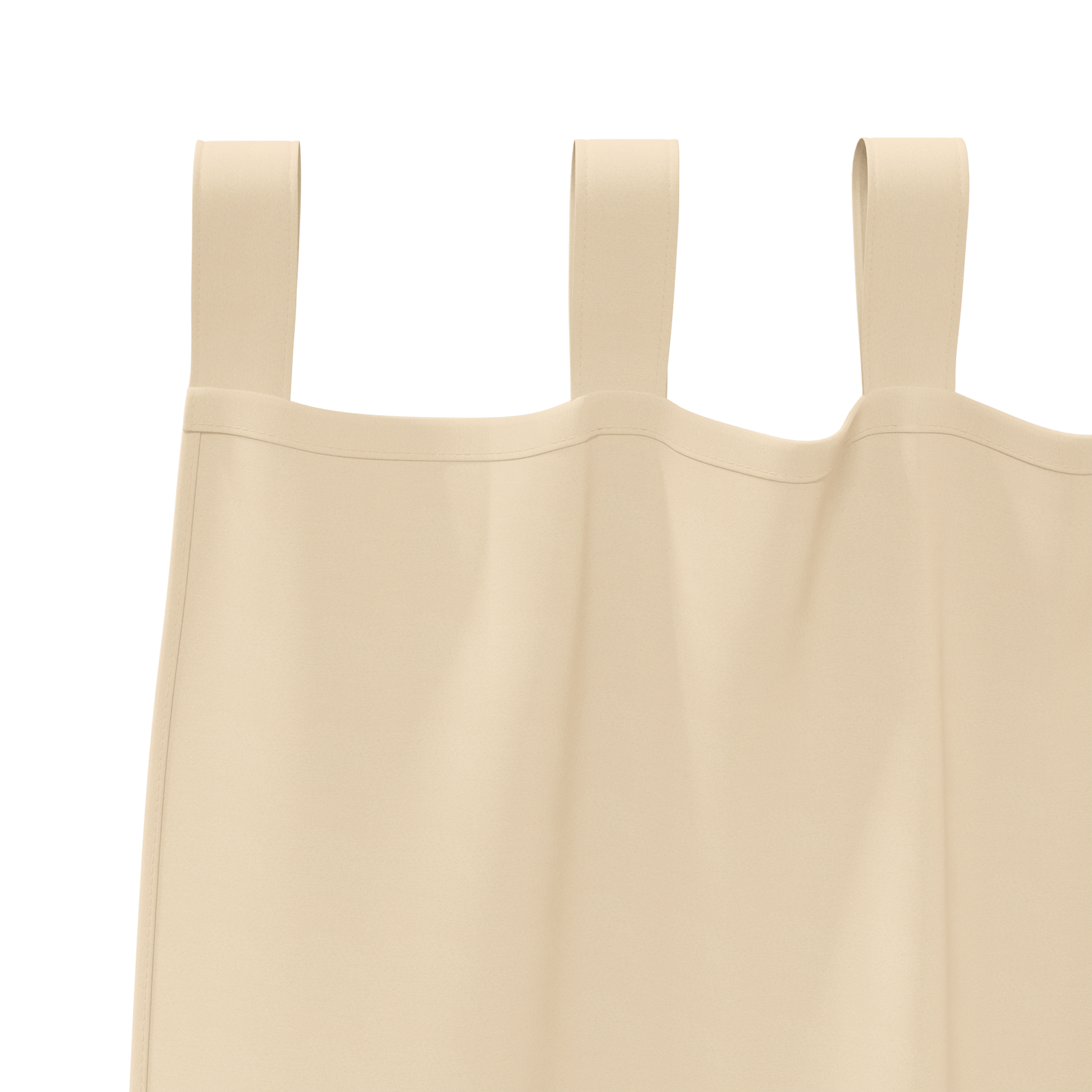 Zwart-out Gordijnen met Ringen 2 pcs Crème 260 x 140 cm