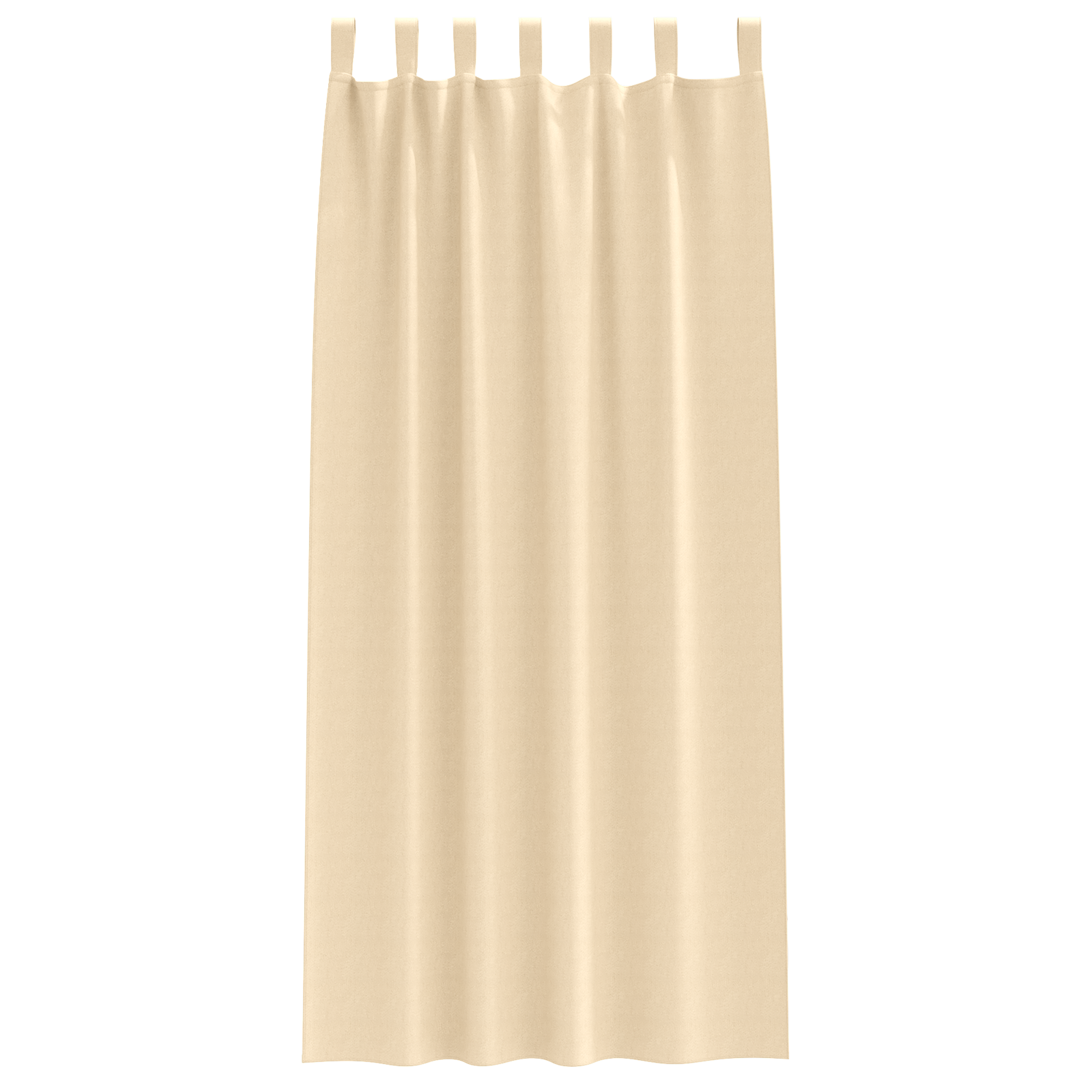 Zwart-out Gordijnen met Ringen 2 pcs Crème 260 x 140 cm