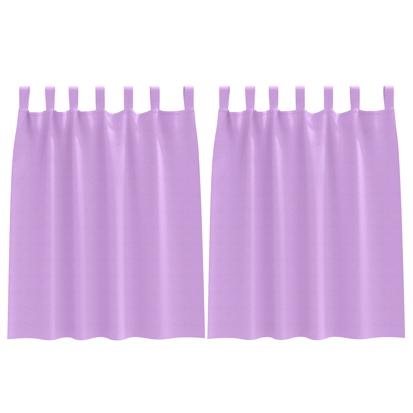 Zwart-out Gordijnen met Ringen 2 pcs Paars 140 x 140 cm