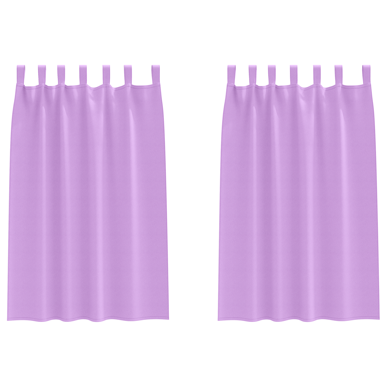 Zwart-out Gordijnen met Ringen 2 pcs Paars 175 x 140 cm