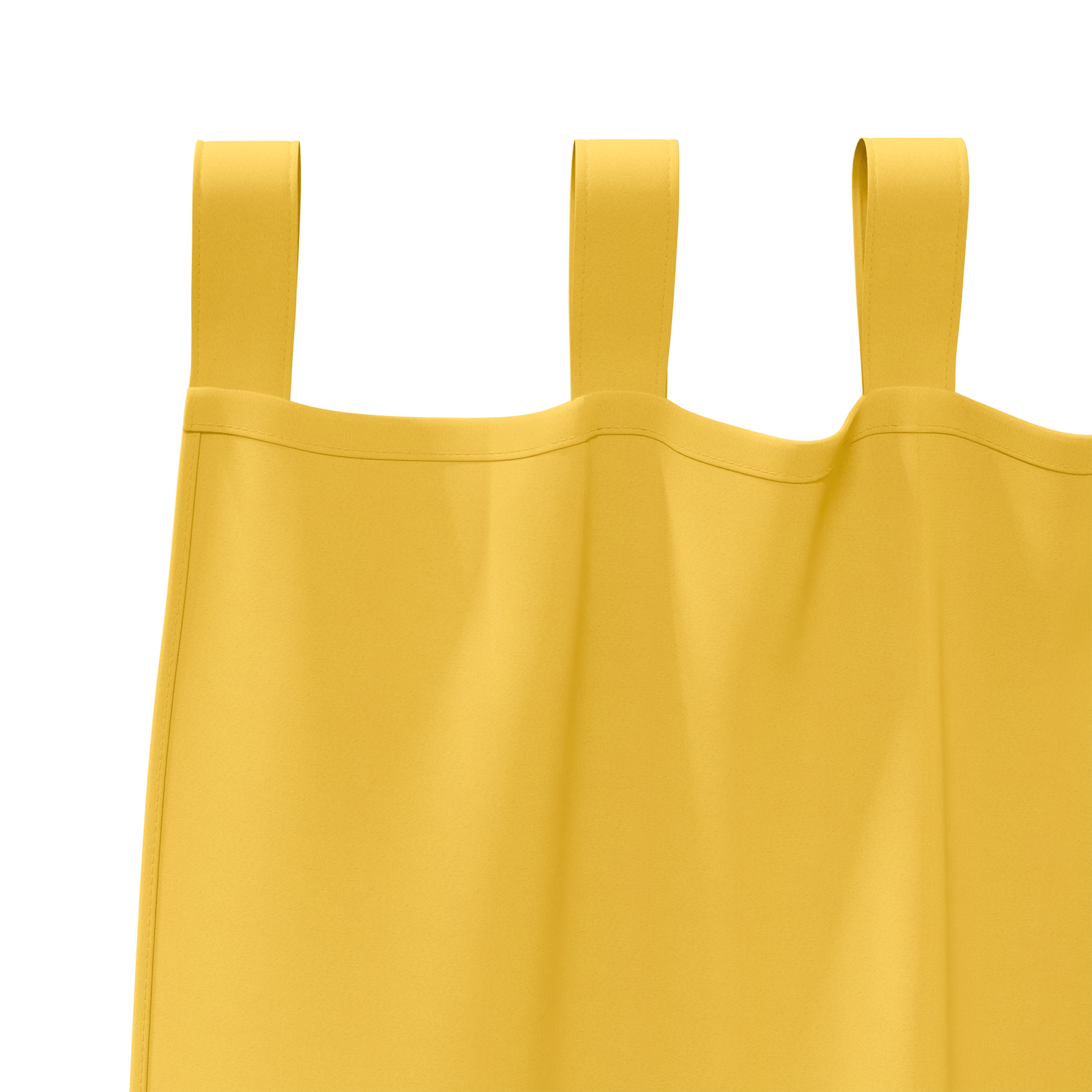 Zwart-out Gordijnen met Ringen 2 pcs Mosterdgeel 260 x 140 cm