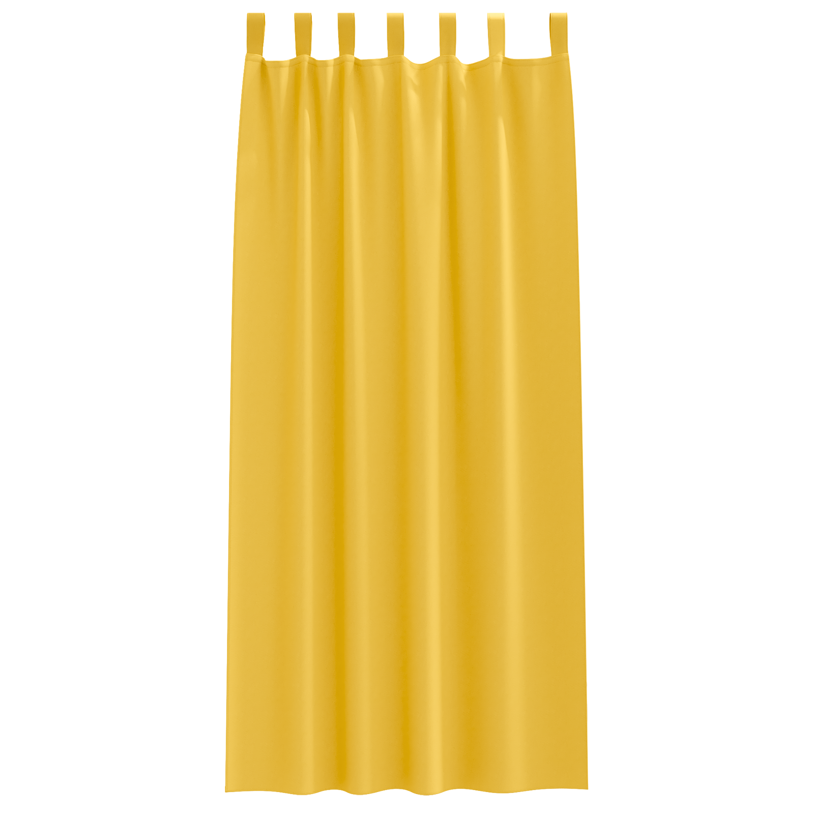 Zwart-out Gordijnen met Ringen 2 pcs Mosterdgeel 260 x 140 cm