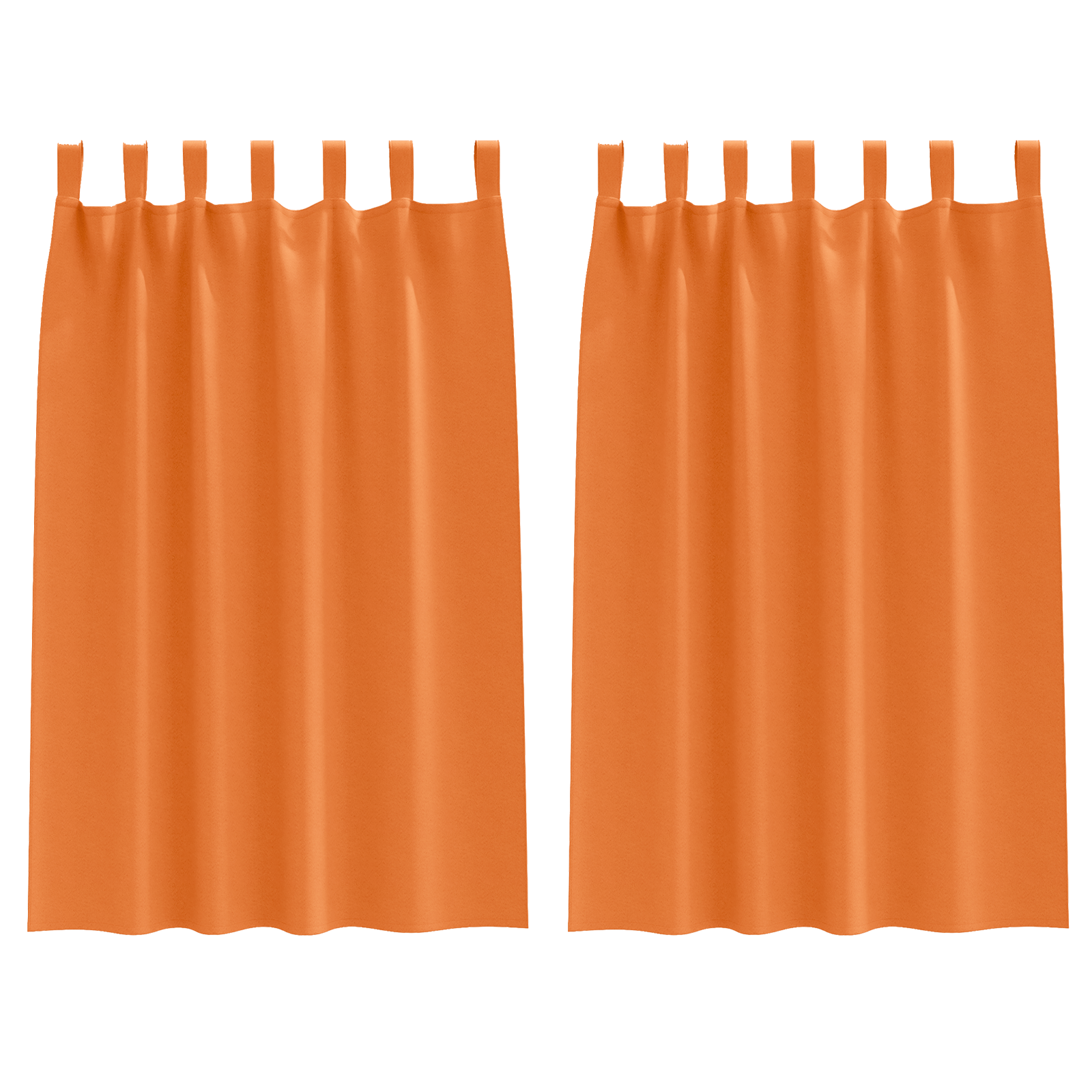 Zwart-out Gordijnen met Ringen 2 pcs Feloranje 175 x 140 cm