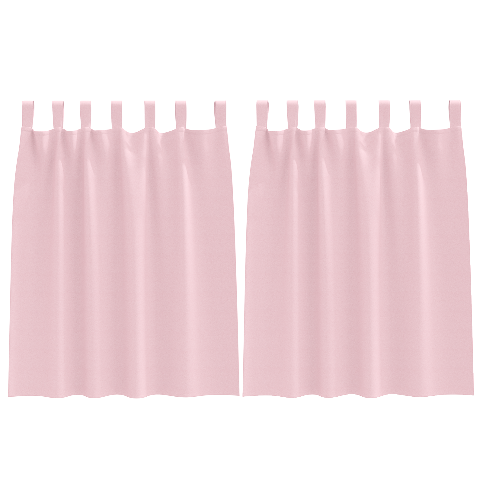 Gordijnen met gordijnen 2 pcs Babyroze Polyester image 2