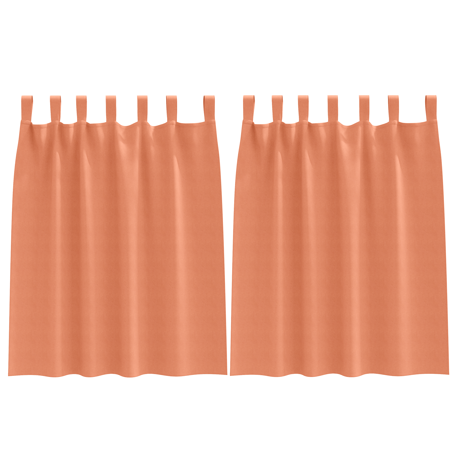Zwart-out Gordijnen met Ringen 2 pcs Terracotta 140 x 140 cm image 2