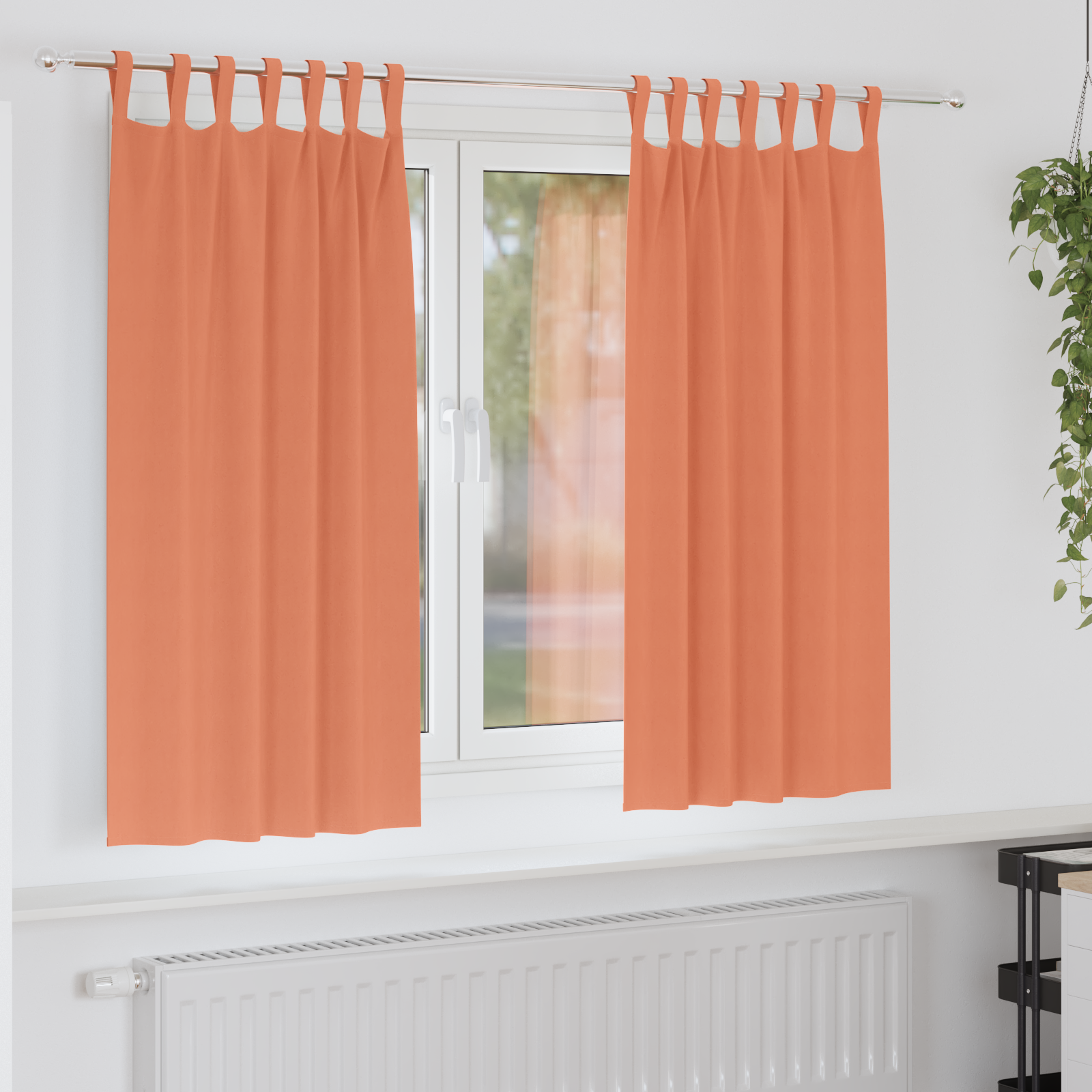Verduisterende gordijnen 2 pcs Terracotta 175 x 140 cm