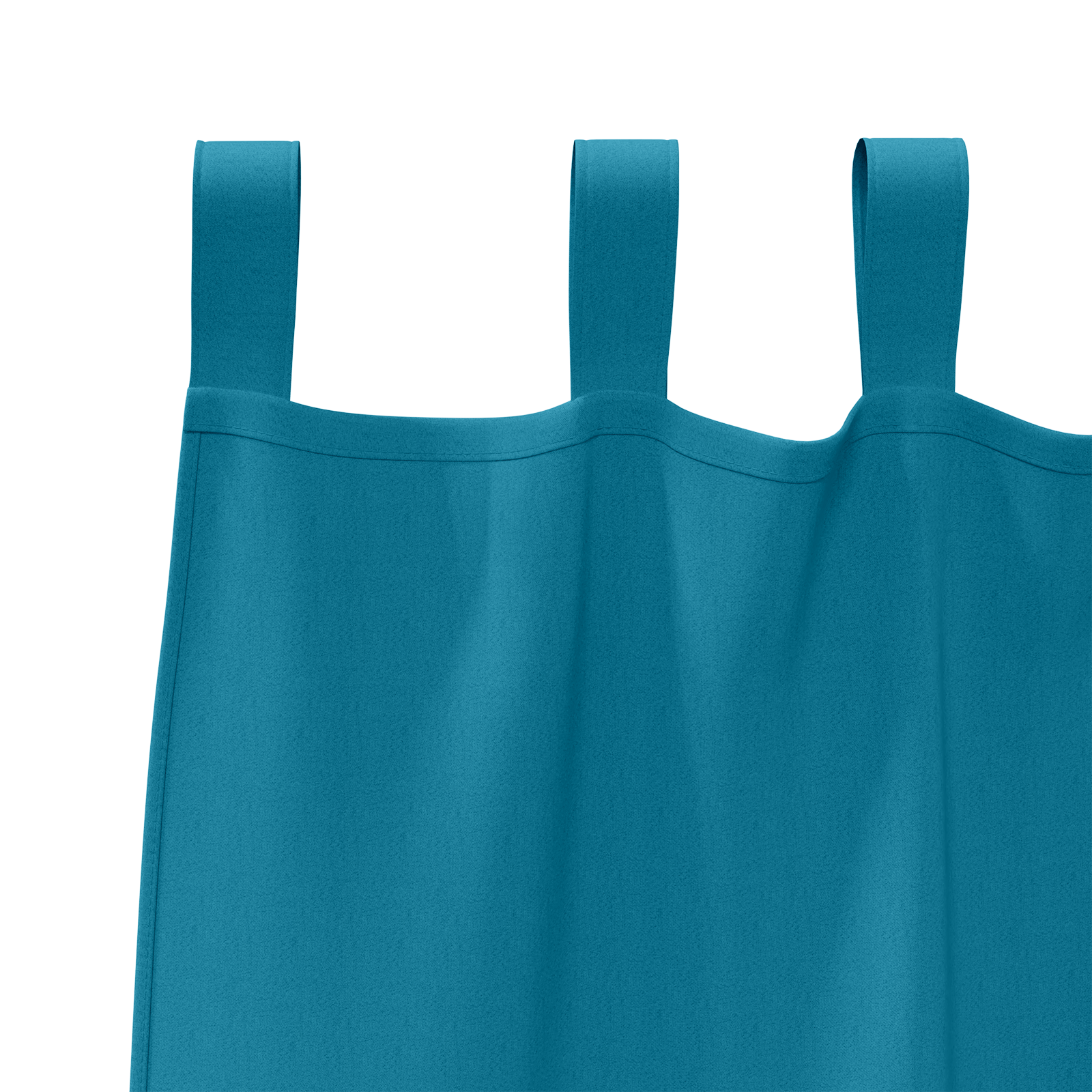 Zwart-out Gordijnen met Ringen 2 pcs Turquoise 225 x 140 cm