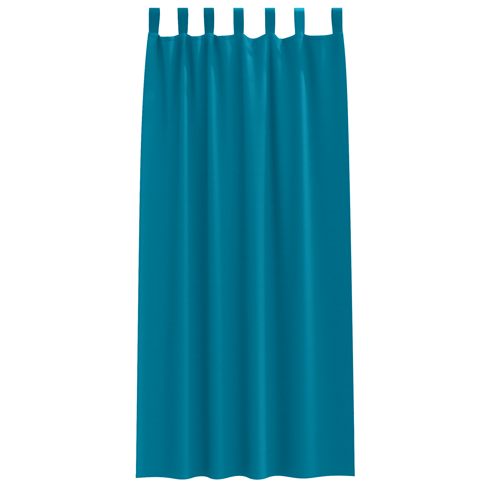 Zwart-out Gordijnen met Ringen 2 pcs Turquoise 225 x 140 cm