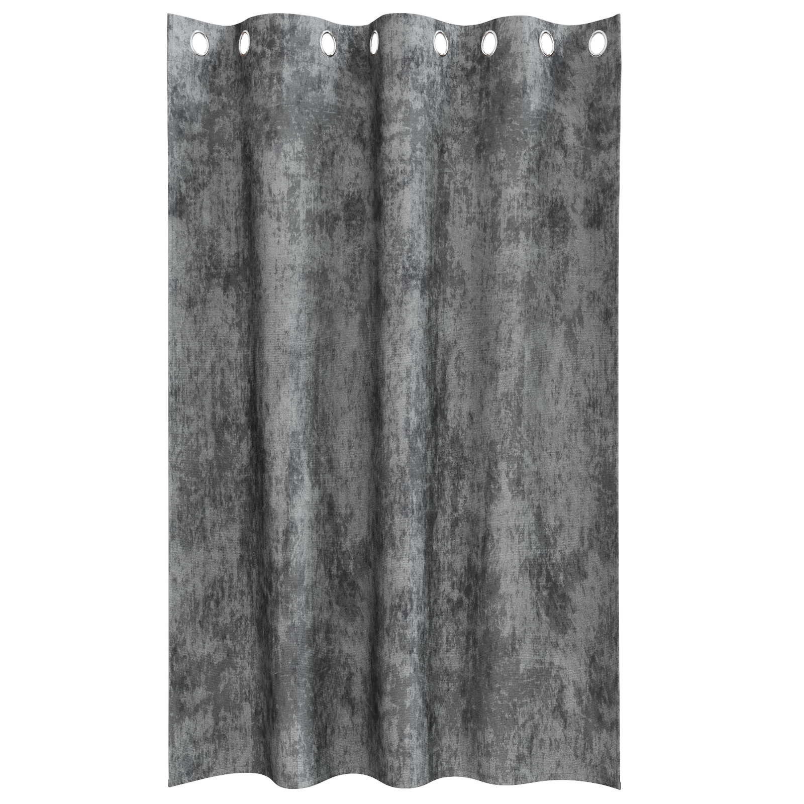 Velvet Curtains 2 pcs with Eyelets Grey 175x140 cm - Image 3
