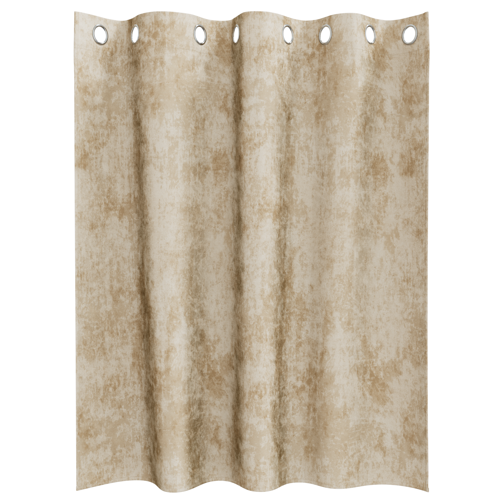 Velvet Curtains 2 pcs with Eyelets Cream 140x140 cm - Image 3