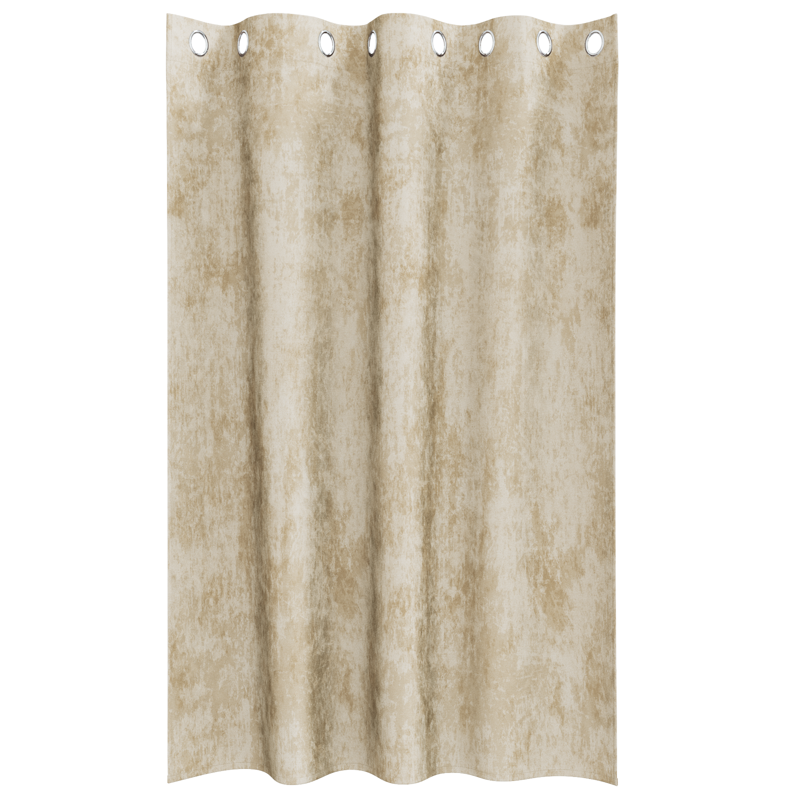 Velvet Curtains 2 pcs with Eyelets Cream 175x140 cm - Image 3