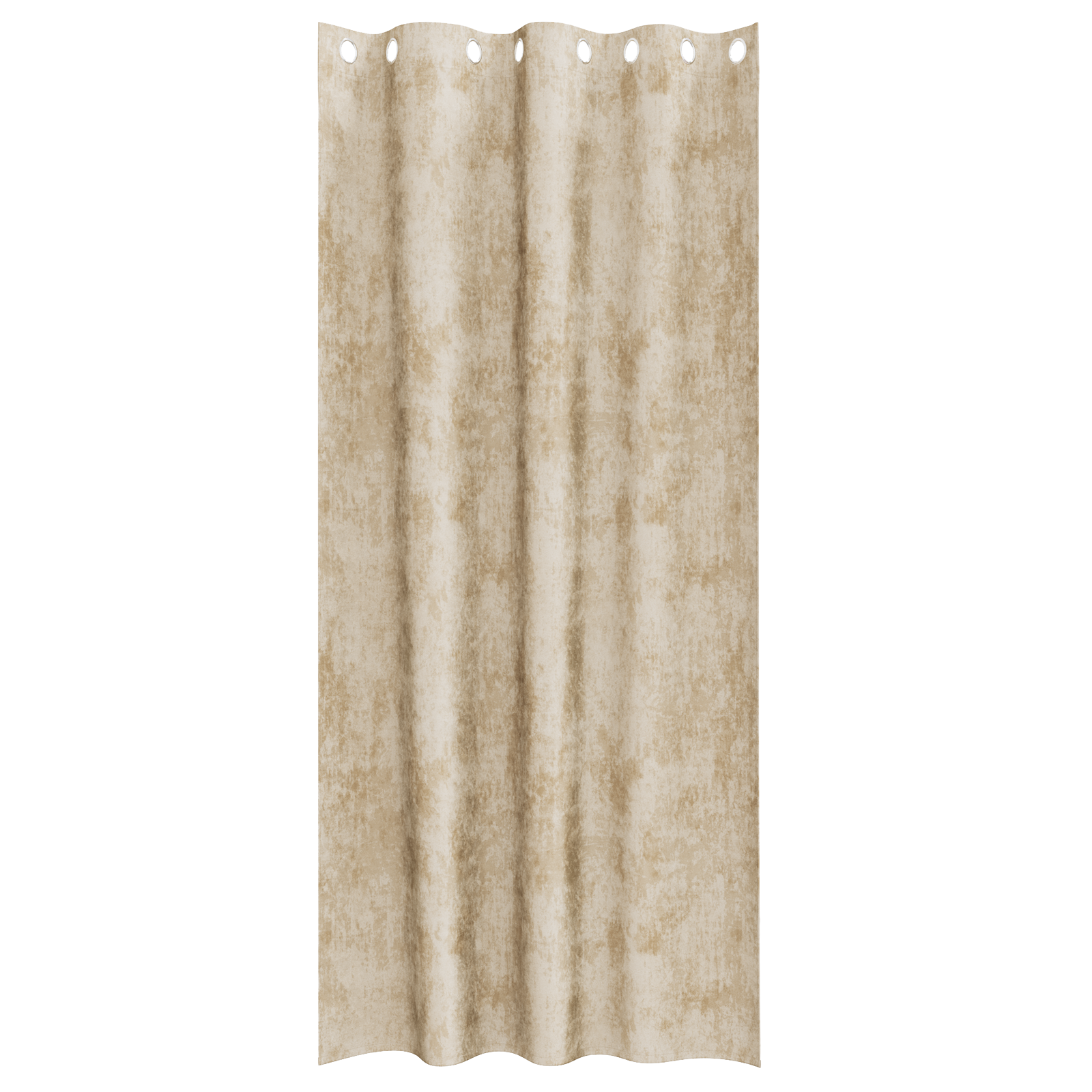 Velvet Curtains 2 pcs with Eyelets Cream 245x140 cm - Image 3