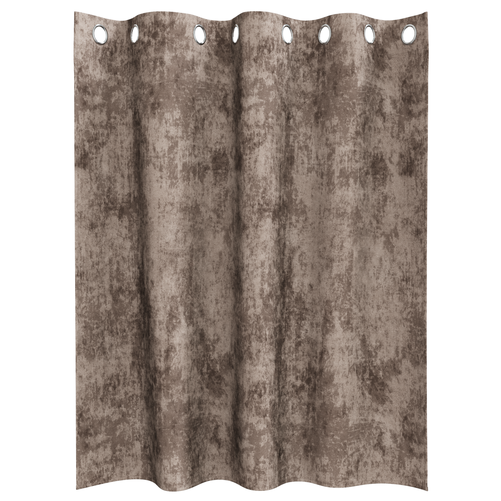 Velvet Curtains 2 pcs with Eyelets Cappuccino 140x140 cm - Image 3