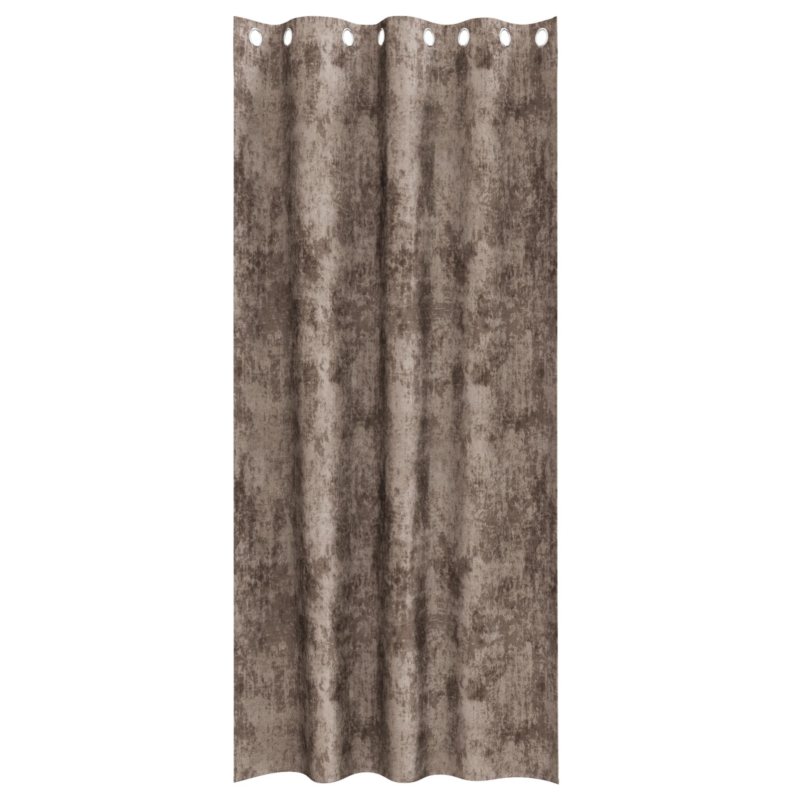 Velvet Curtains 2 pcs with Eyelets Cappuccino 260x140 cm - Image 3