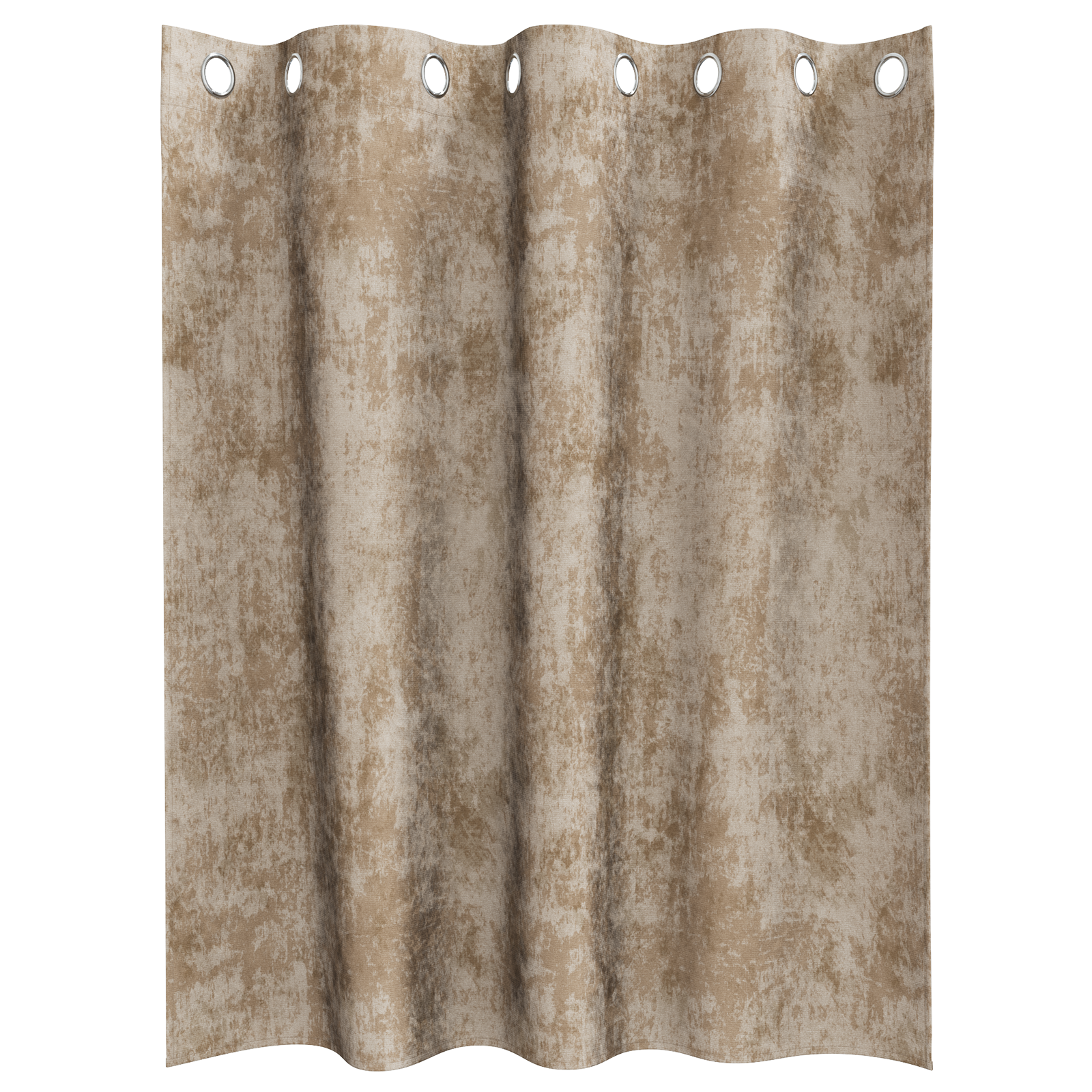 Velvet Curtains Champagne Polyester 140 x 140 cm - Image 3