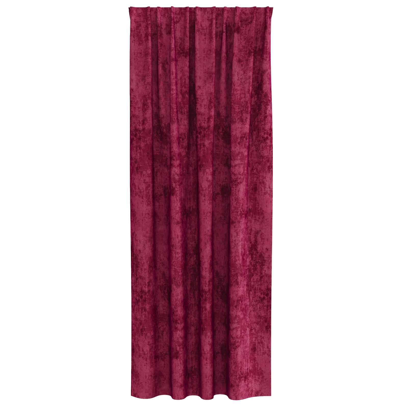 Aksominės užuolaidos 2 vnt su kišenėmis burgundijos raudona 260x140 cm - Image 3