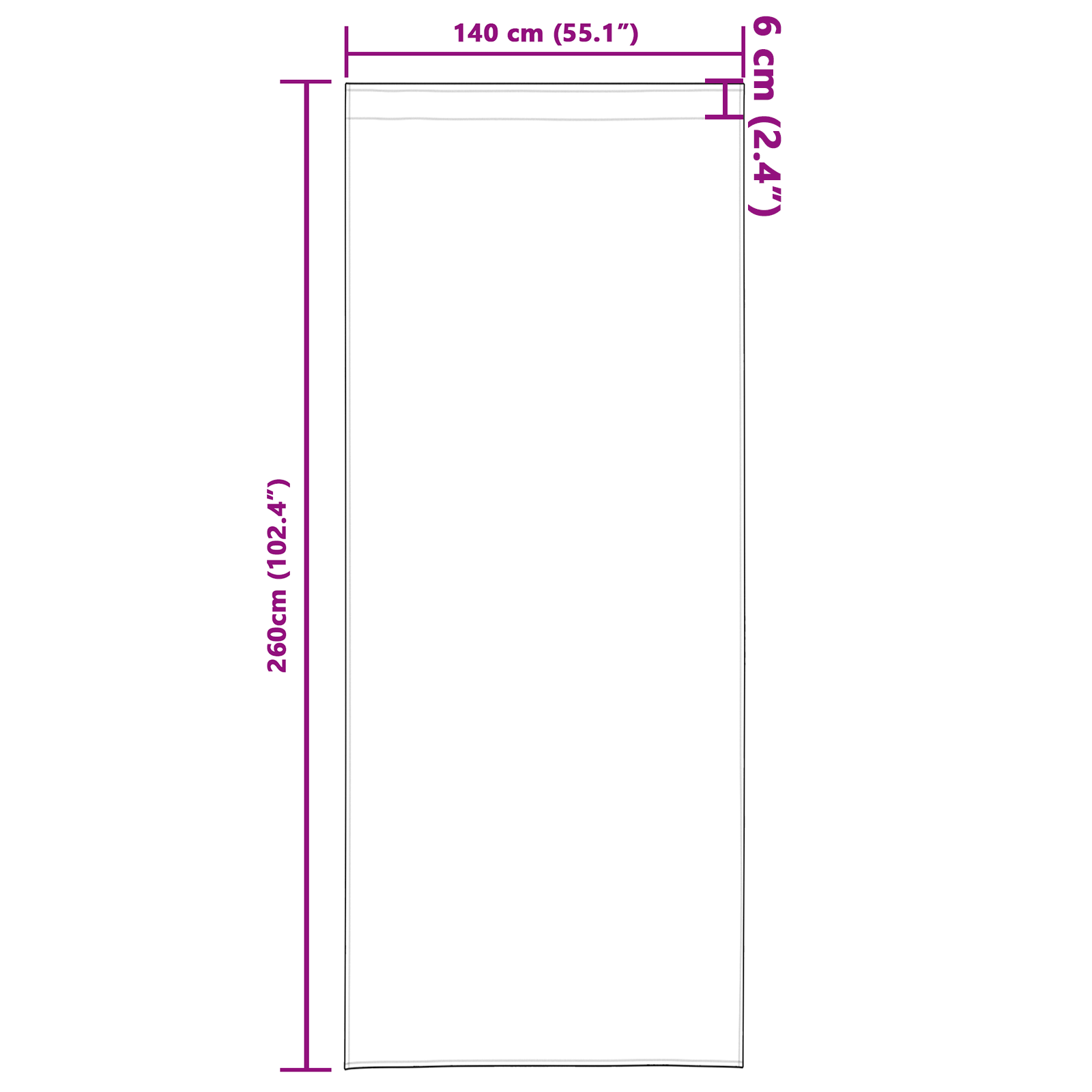 Aksominės užuolaidos 2 vnt su kišenėmis burgundijos raudona 260x140 cm - Image 7