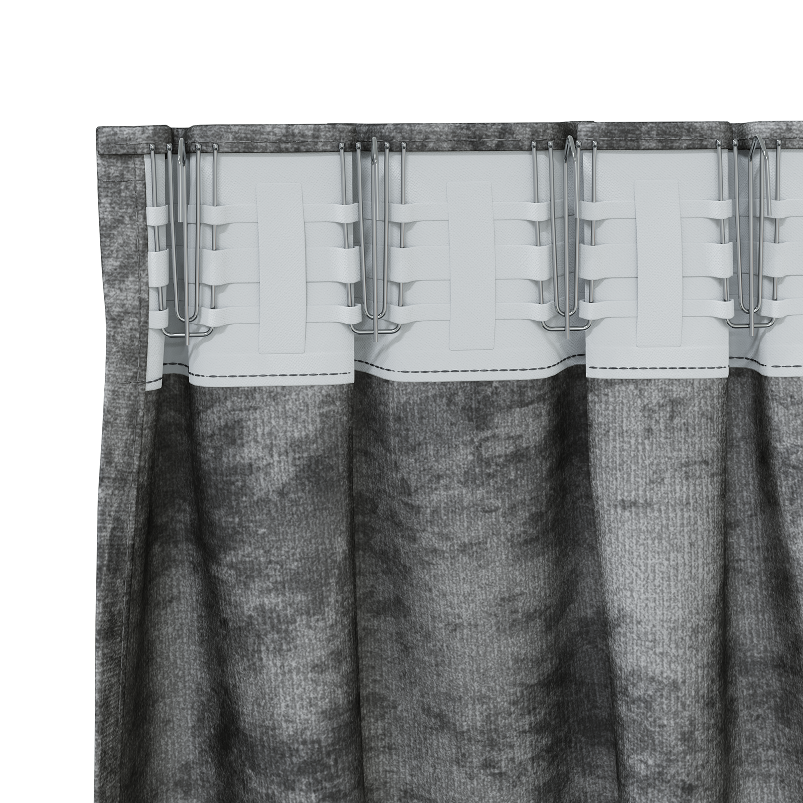 Velvet Curtains 2 pcs with Eyelets Grey 175x140 cm - Image 4