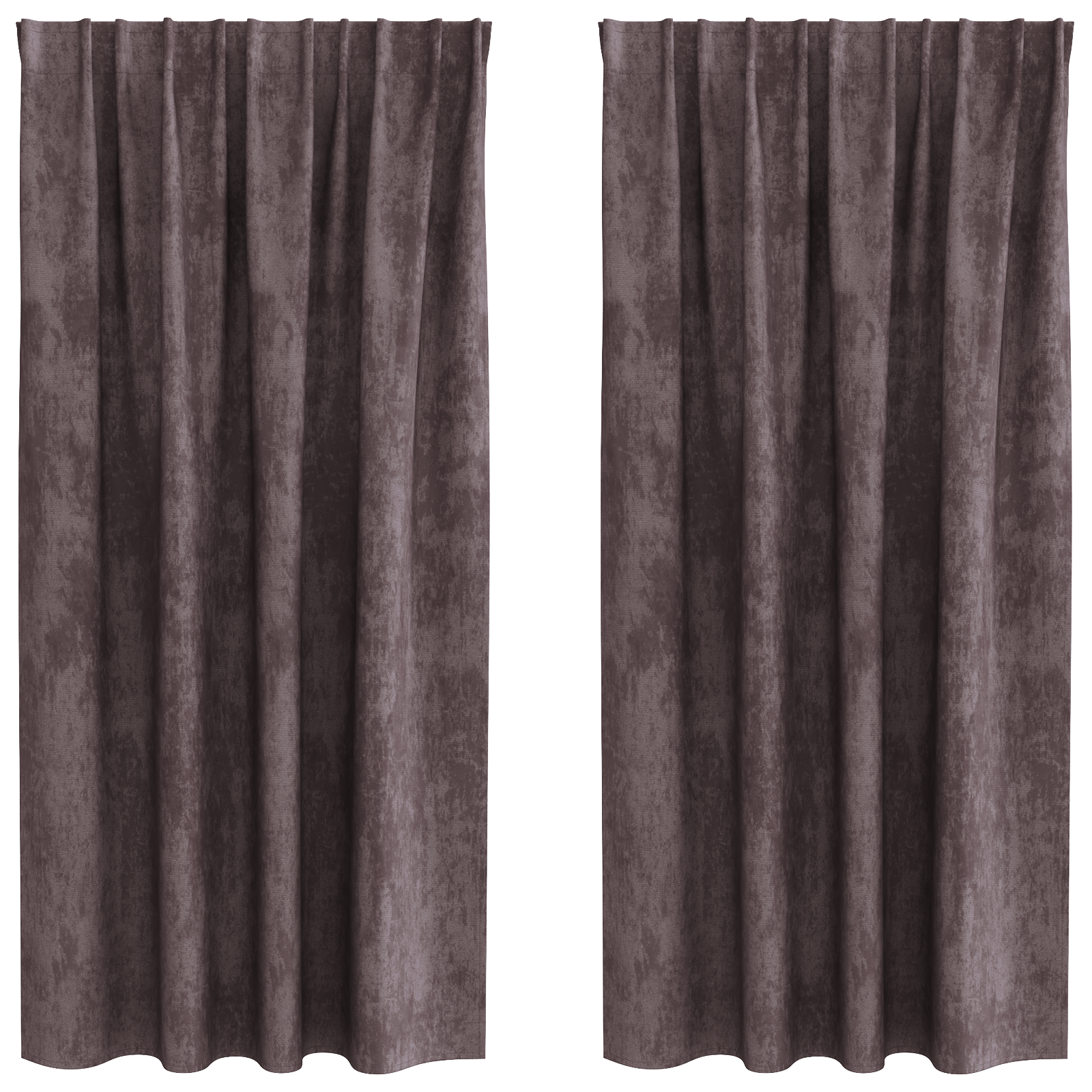 Velvet Curtains 2 pcs with Eyelets Brown 175x140 cm - Image 2