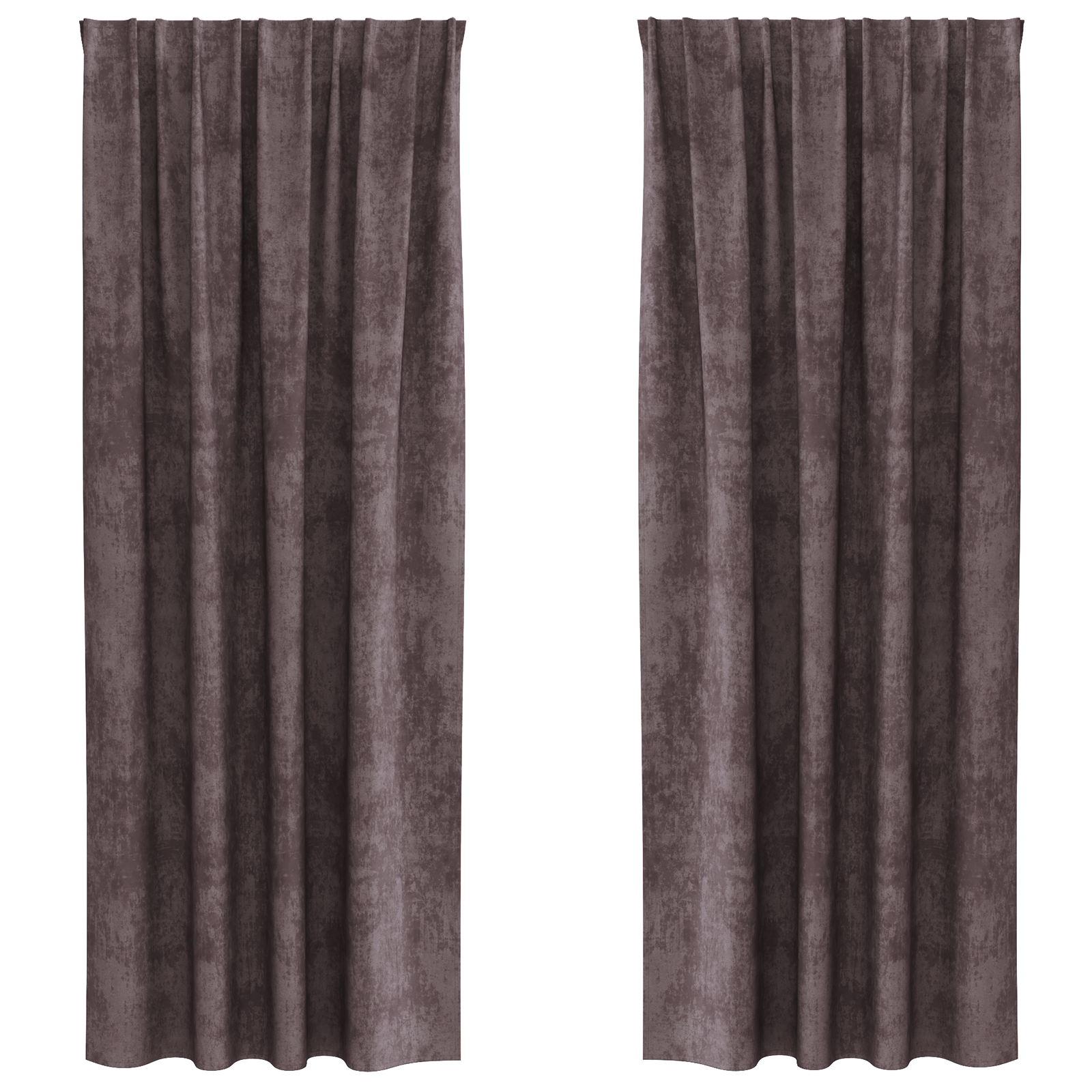 Velvet Curtains 2 pcs with Eyelets Brown 245x140 cm - Image 2