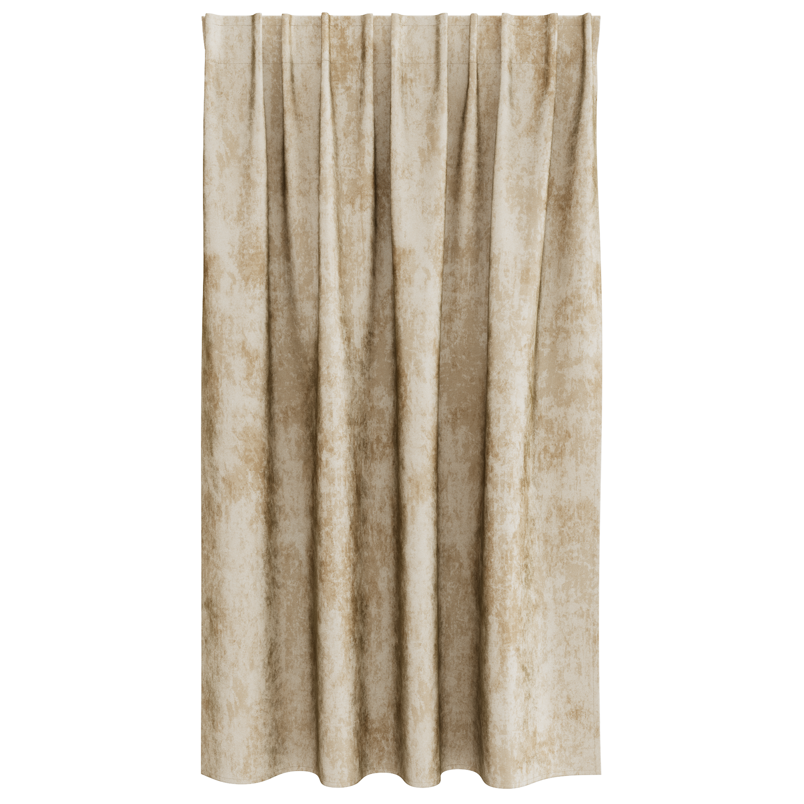 Velvet Curtains 2 pcs with Eyelets Cream 140x140 cm - Image 3