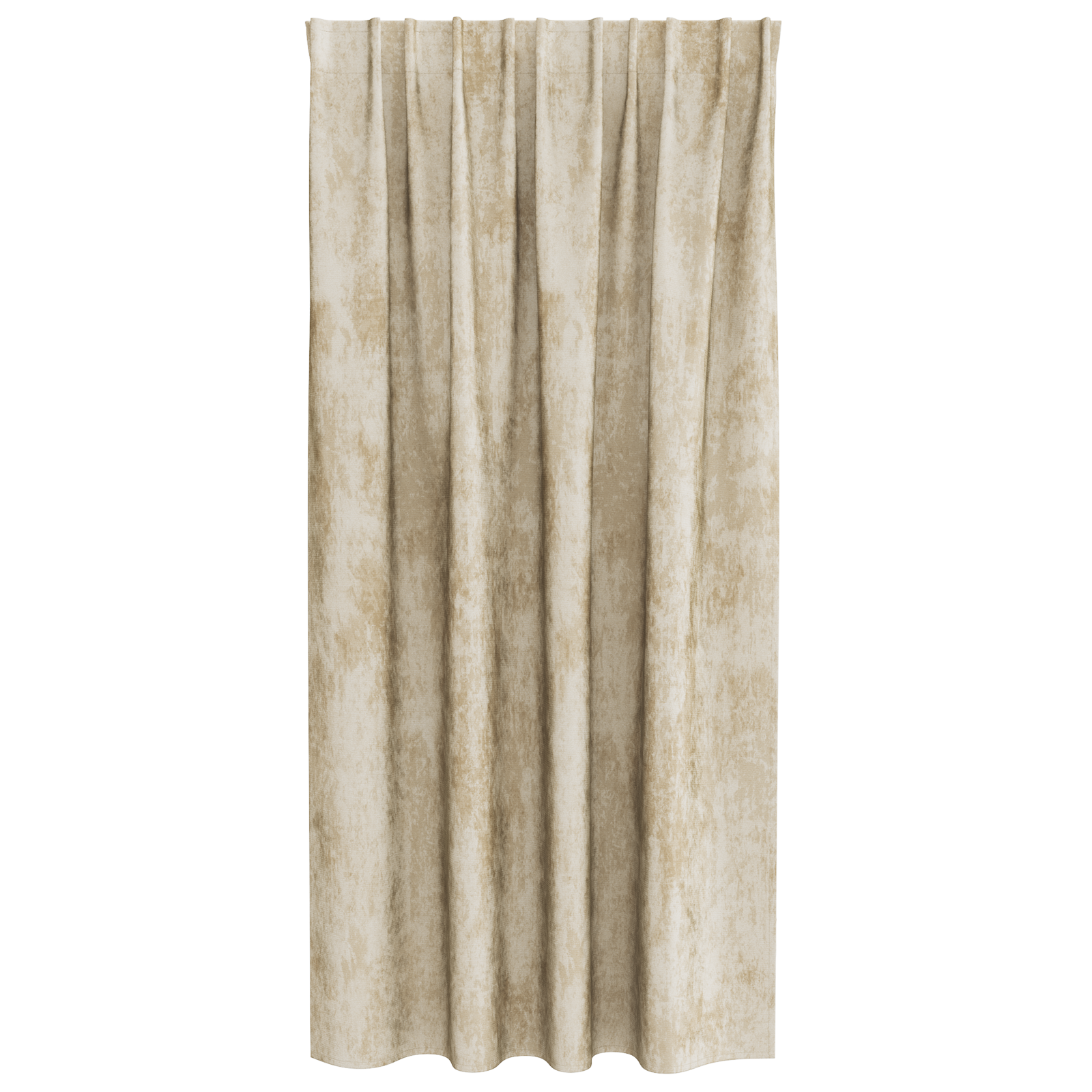 Velvet Curtains 2 pcs with Eyelets Cream 175x140 cm - Image 3