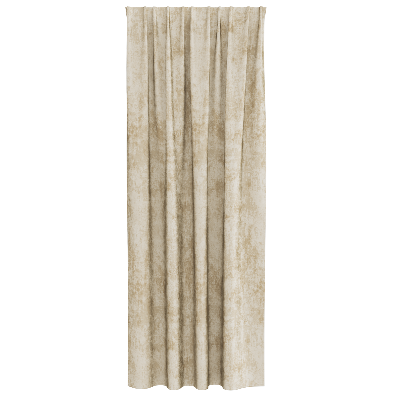 Velvet Curtains 2 pcs with Eyelets Cream 260x140 cm - Image 3