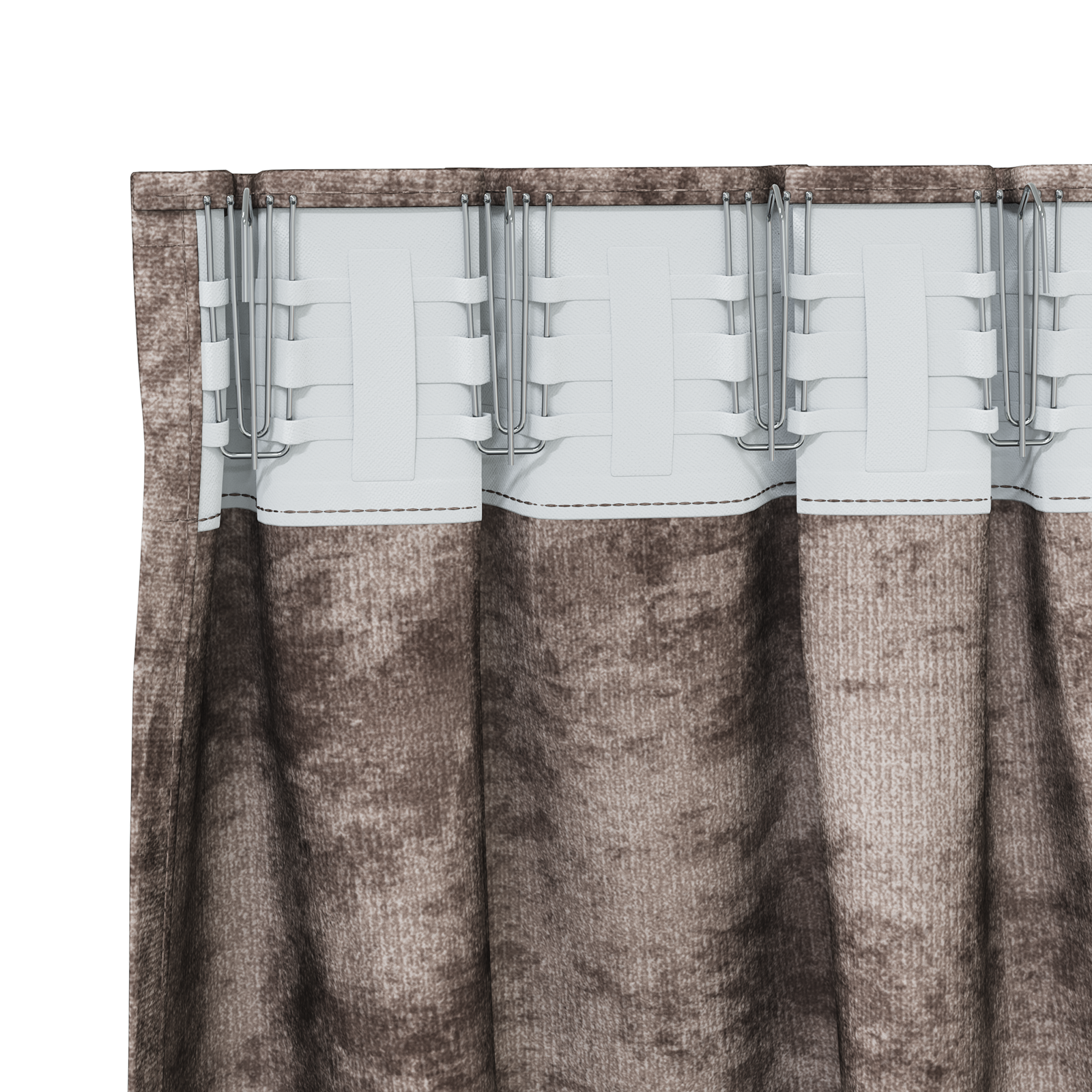 Velvet Curtains 2 pcs with Eyelets Cappuccino 260x140 cm - Image 4