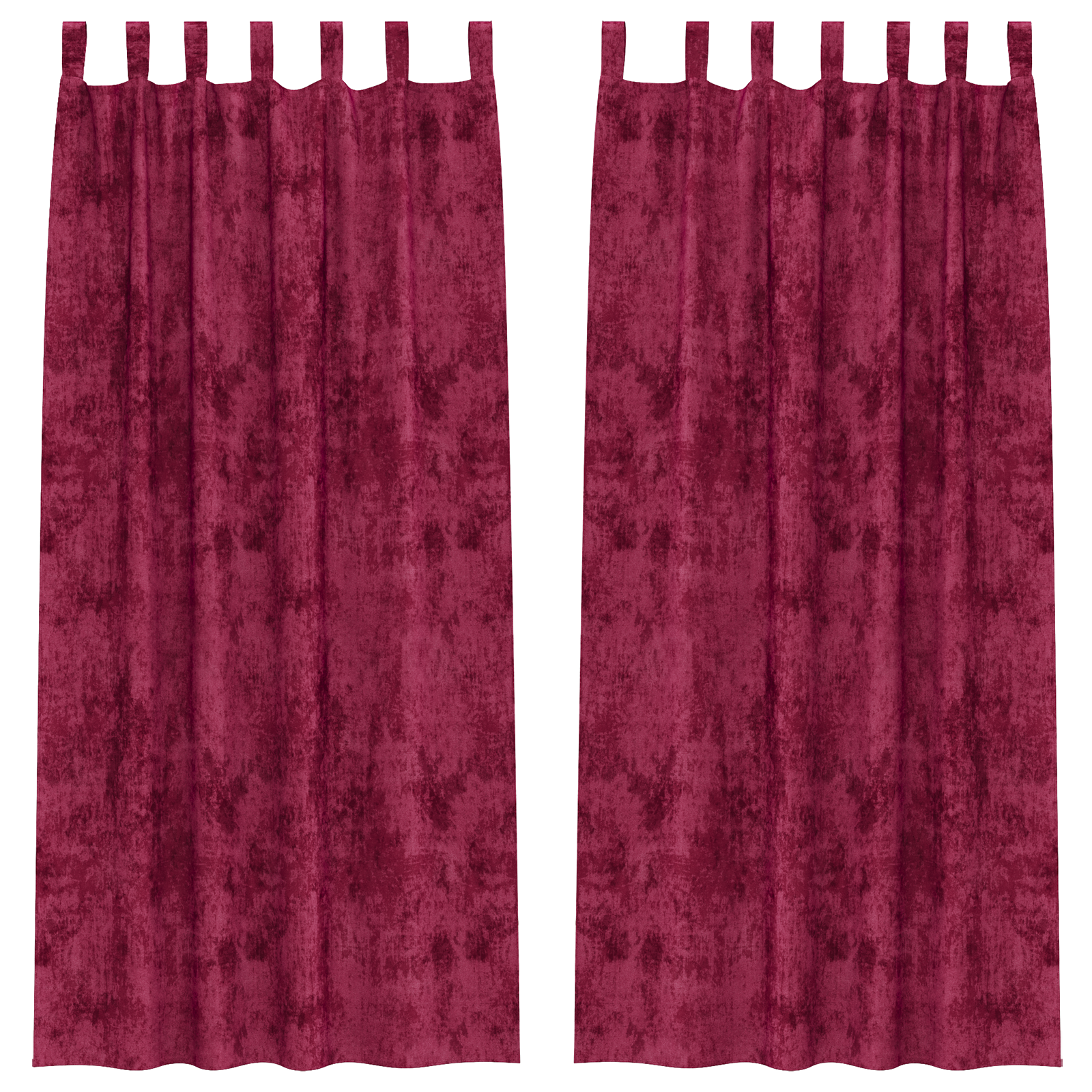 Velvet Curtains 2 pcs with Eyelets Wine Red 245x140 cm - Image 2