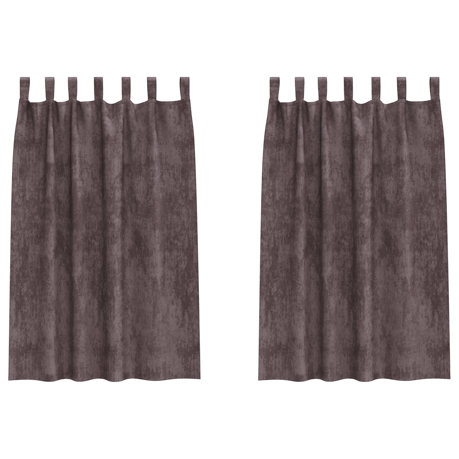 Velvet Curtains 2 pcs with Eyelets Brown 175x140 cm - Image 2
