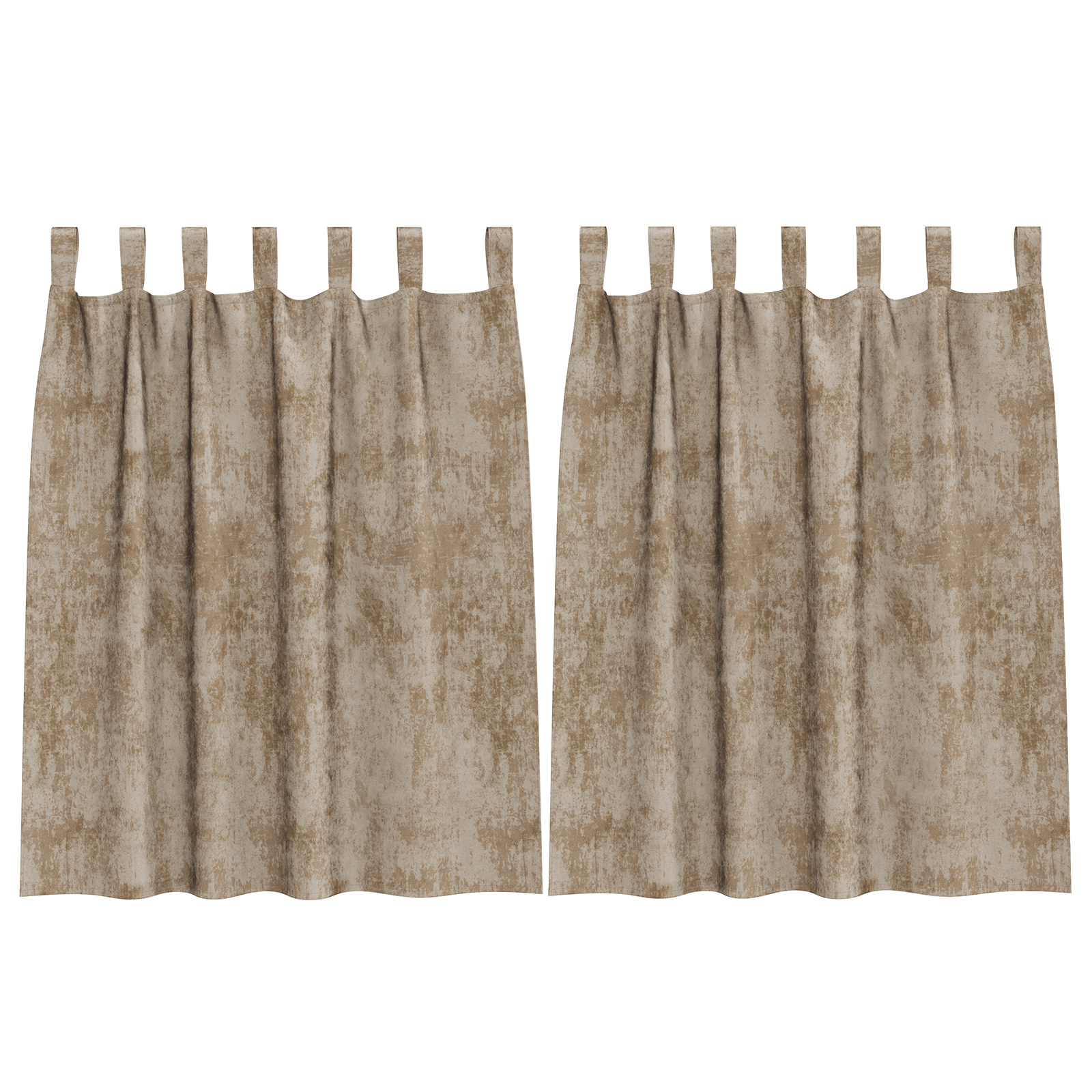 Velvet Curtains 2 pcs with Eyelets Champagne 140x140 cm - Image 2
