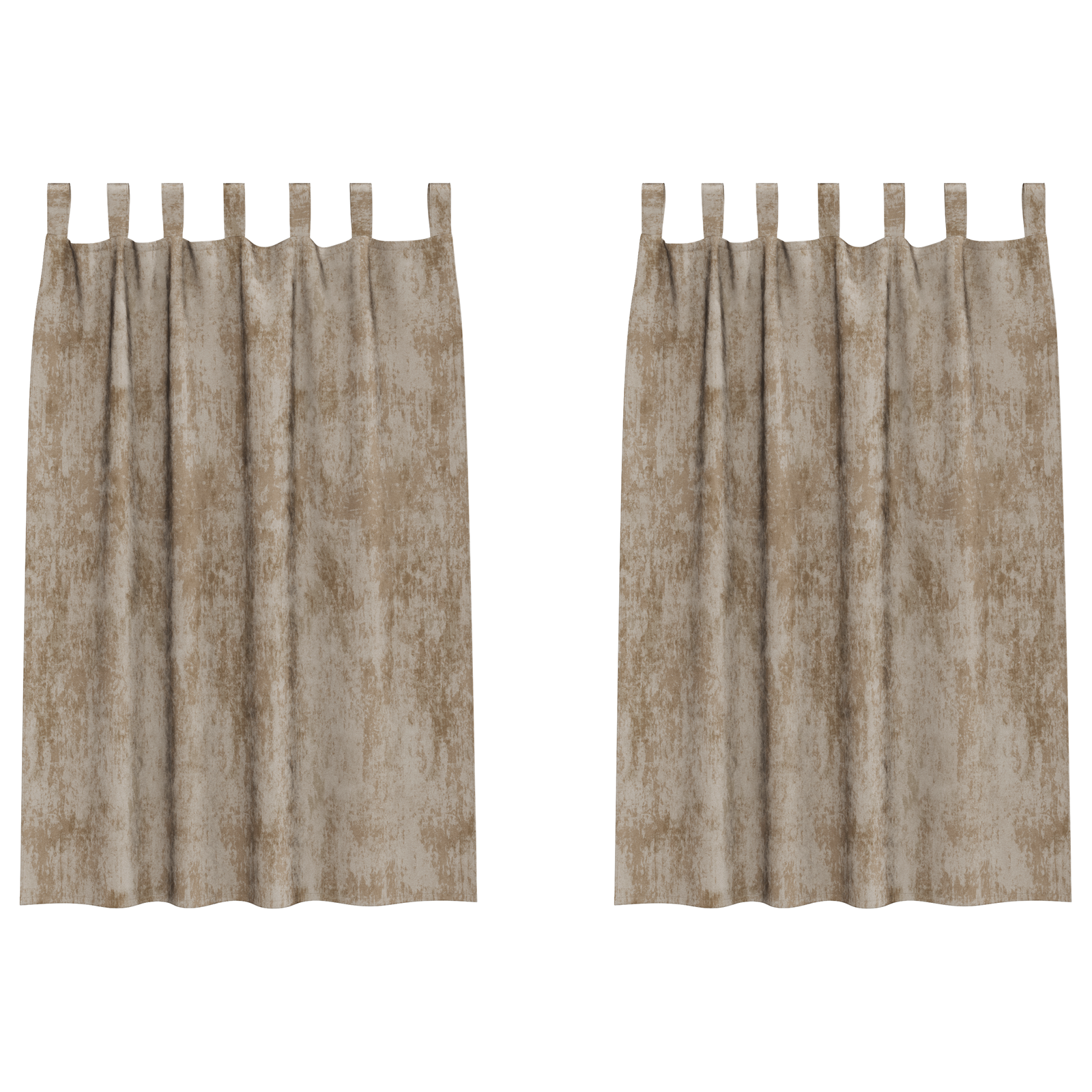 Velvet Curtains 2 pcs with Eyelets Champagne 175x140 cm - Image 2