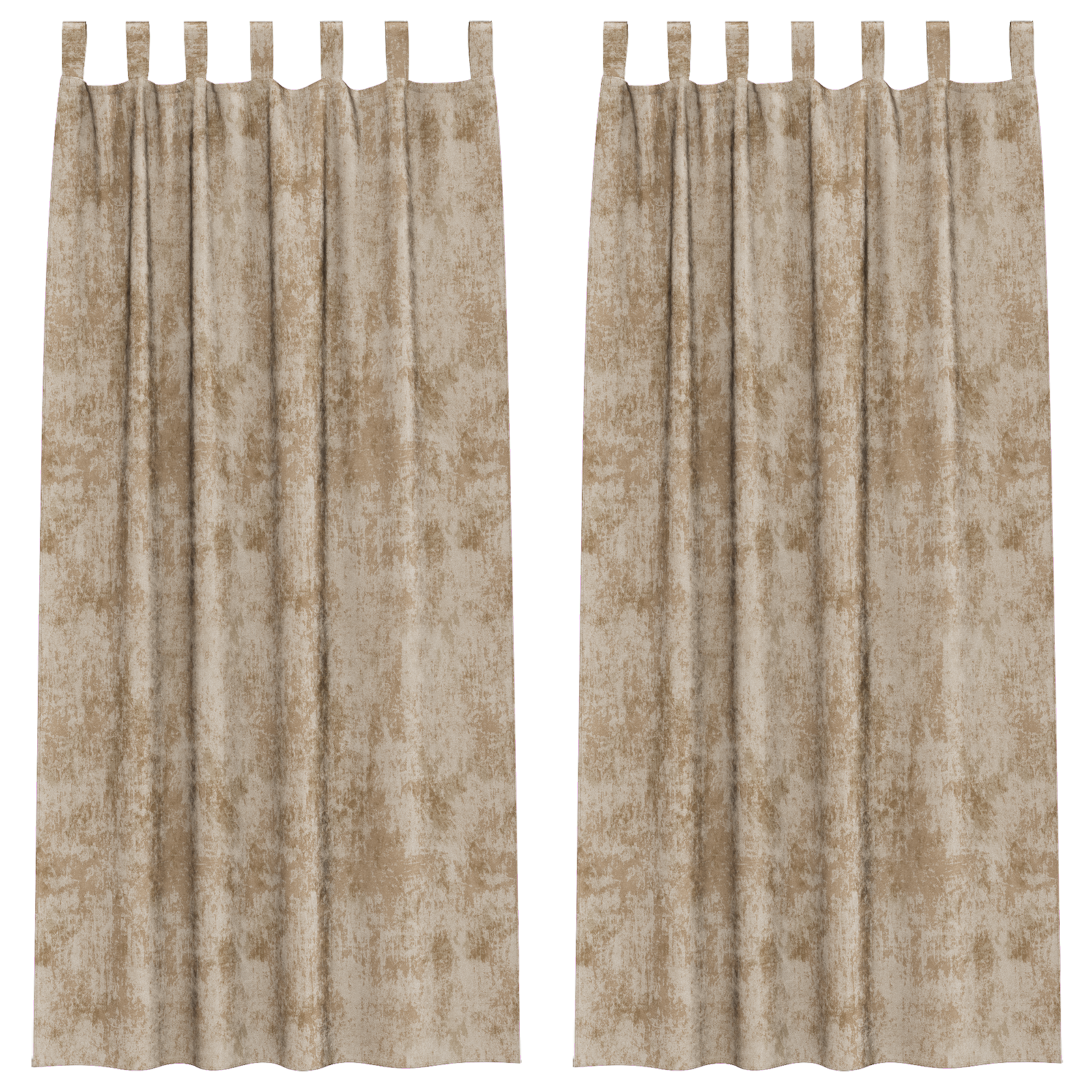 Velvet Curtains 2 pcs with Eyelets Champagne 260x140 cm - Image 2