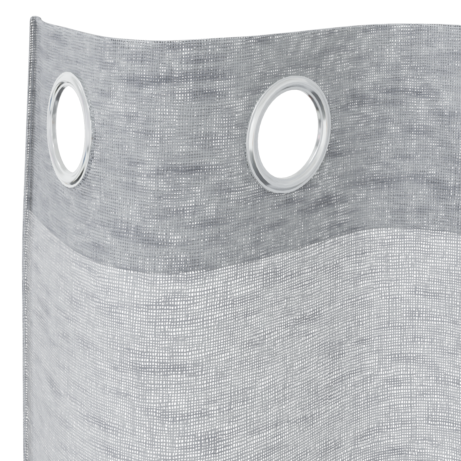 Voile Gordijn 2 pcs Donkergrijs 140 x 140 cm Polyester