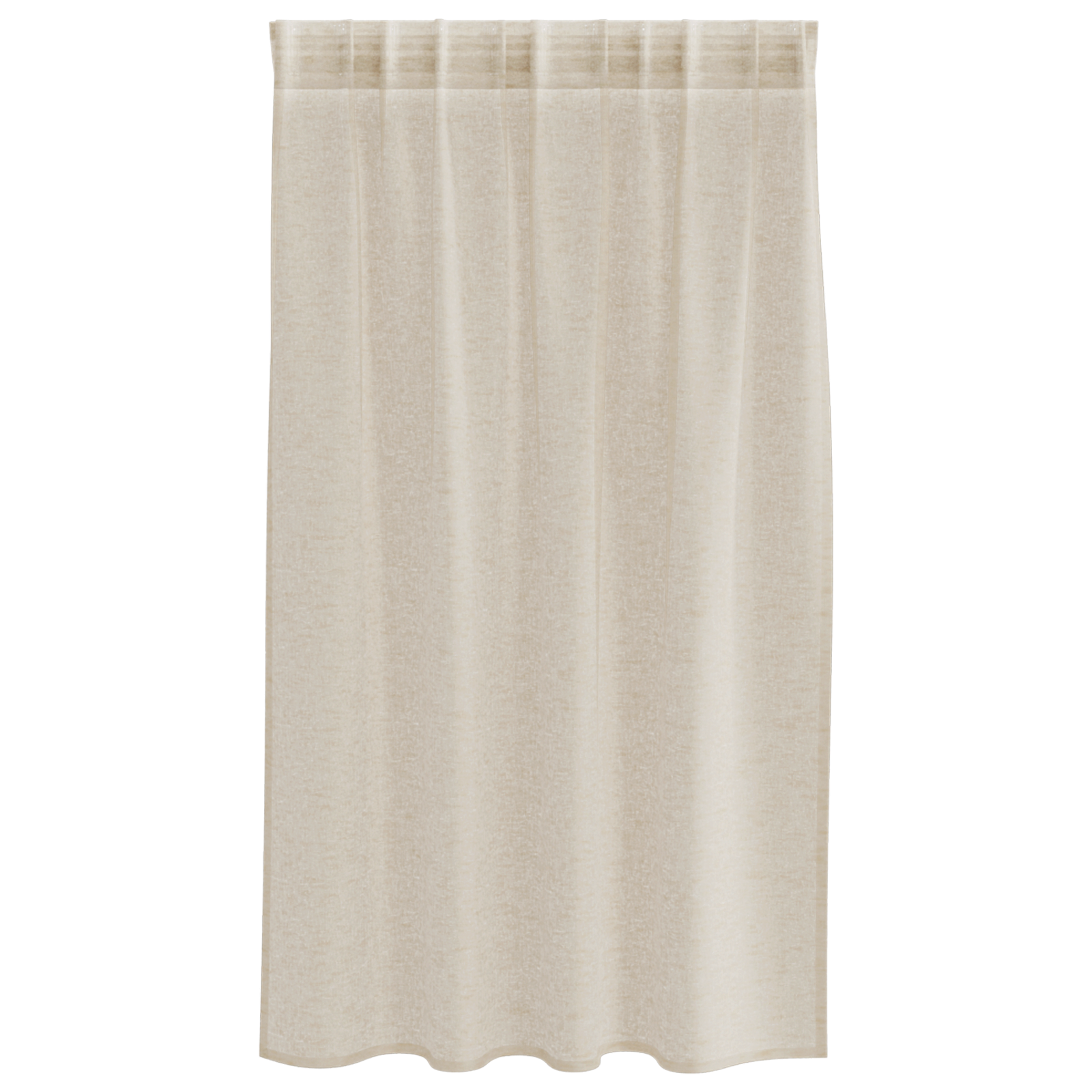 Voile Gordijn met gordijnen 2 pcs Zand 140 x 140 cm Polyester image 3