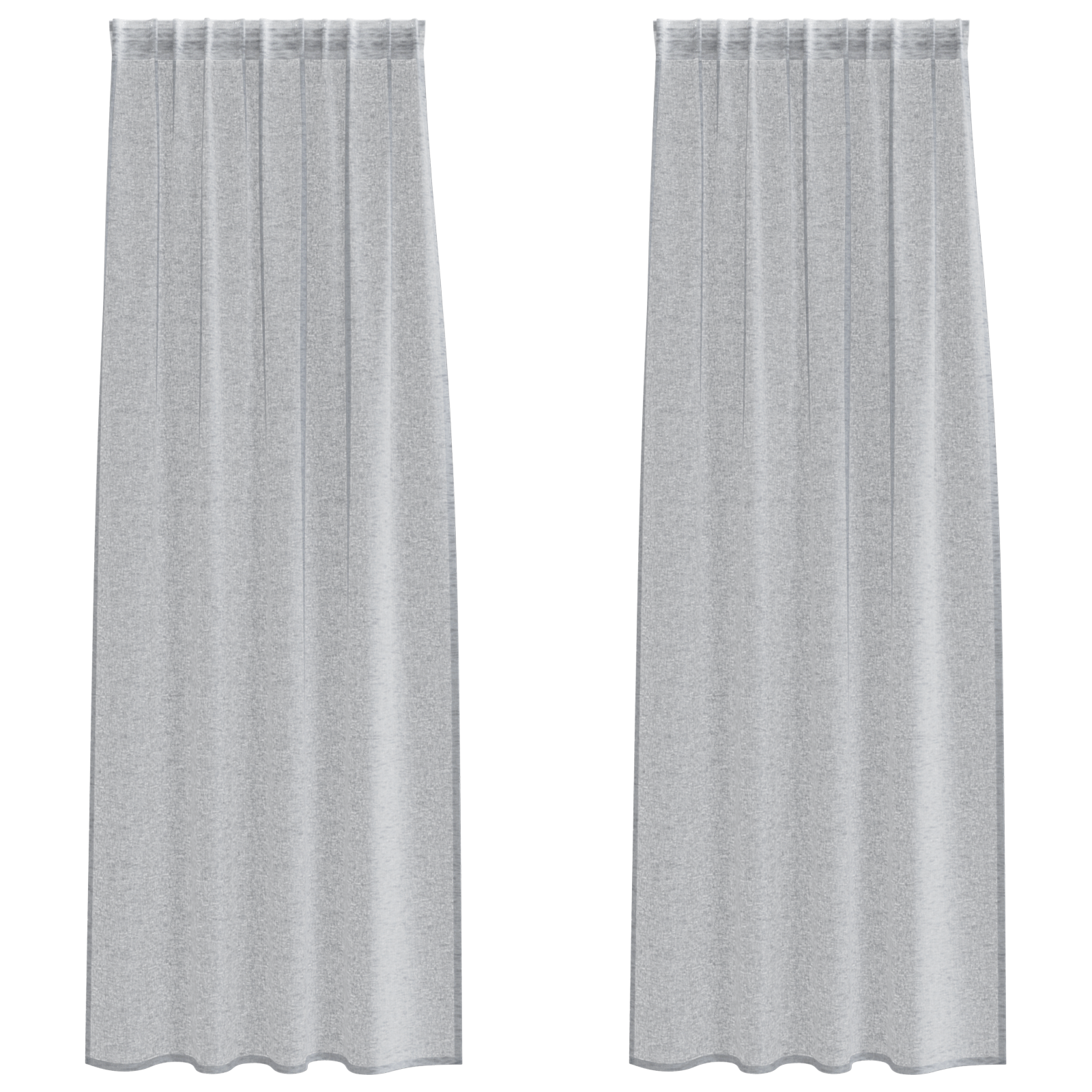 Gordijnen 2 pcs Donkergrijs 140 x 260 cm Polyester image 2