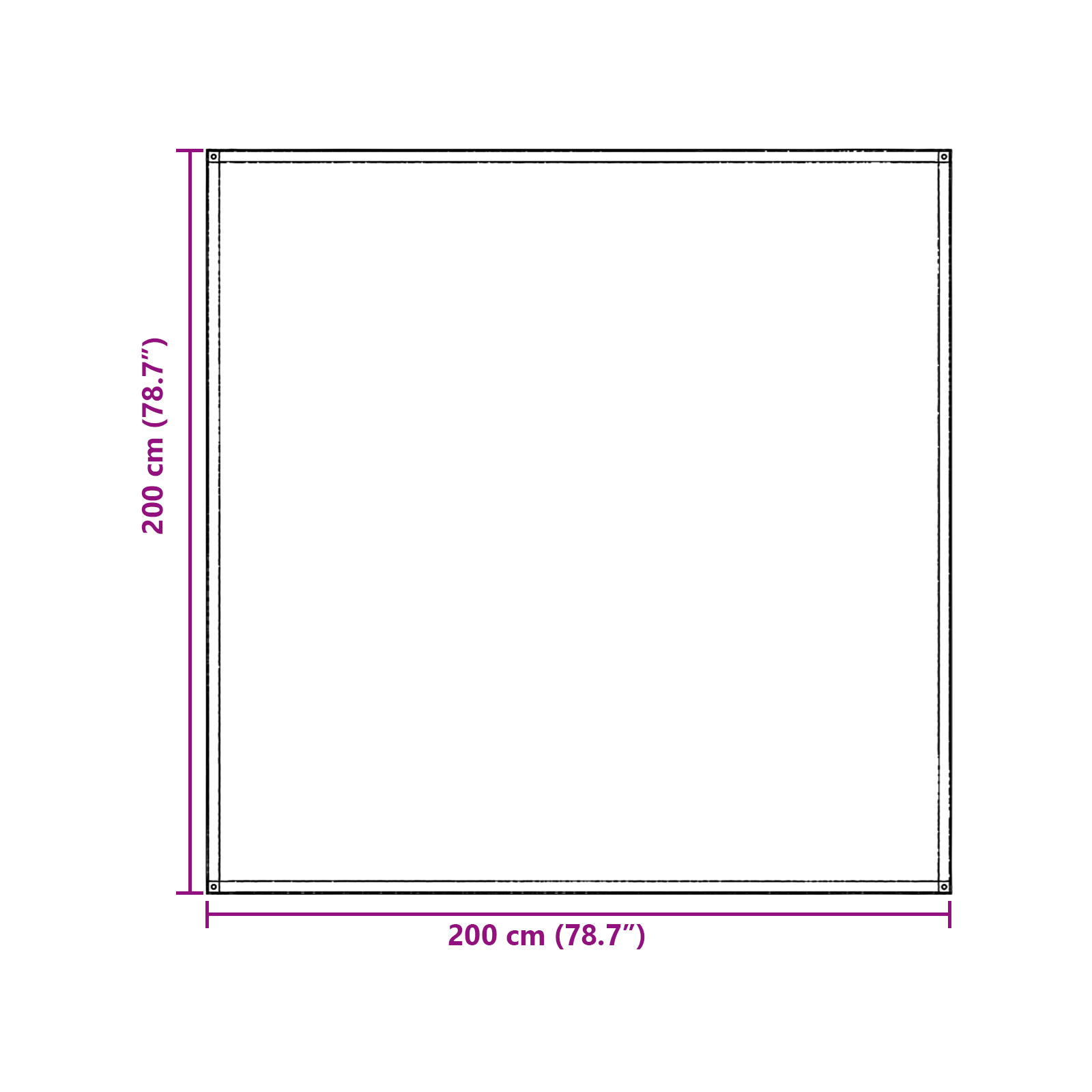 Tent Accessory Blue-grey Polyester 200 x 200 cm Rectangular - Image 8