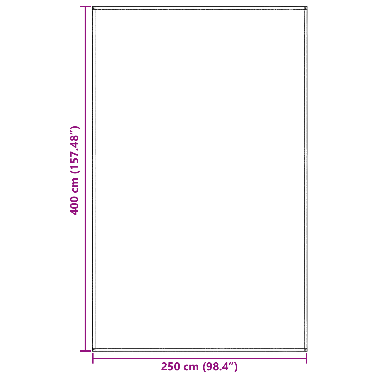 Tent Accessory Blue-grey Polyester 250 x 400 cm - Image 8