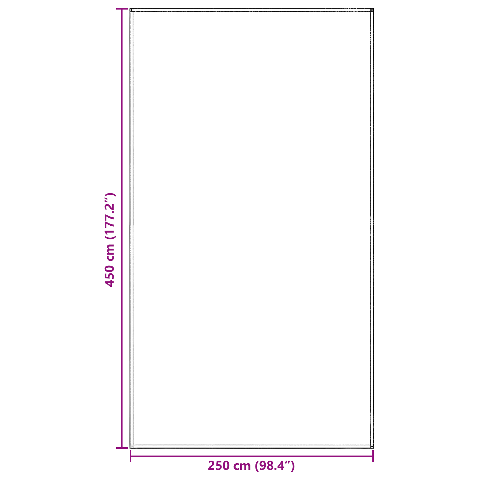 Tent Accessory Blue-grey Polyester 250 x 450 cm Portable - Image 8