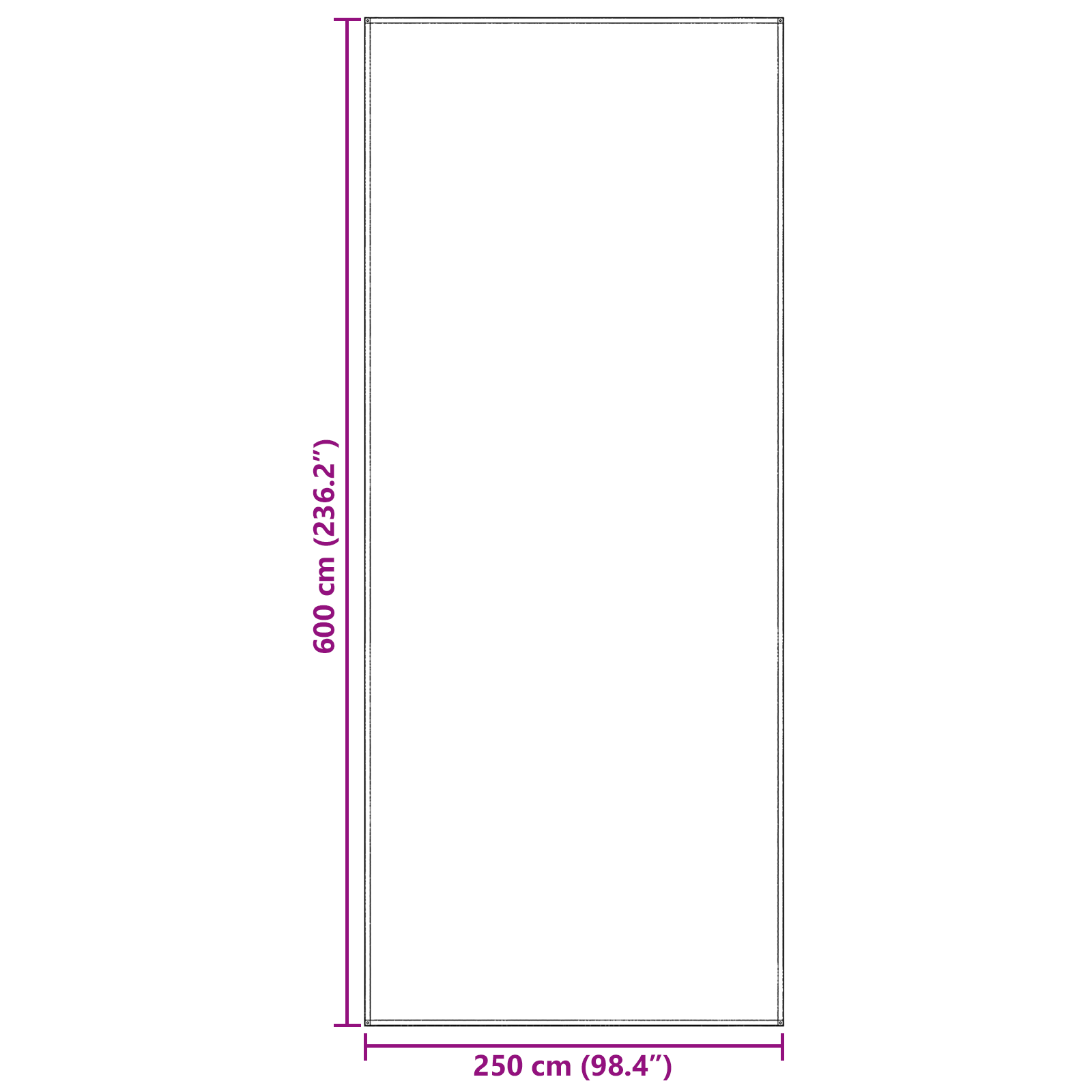 Tent Accessory Blue-grey Polyester 250 x 600 cm Portable - Image 8