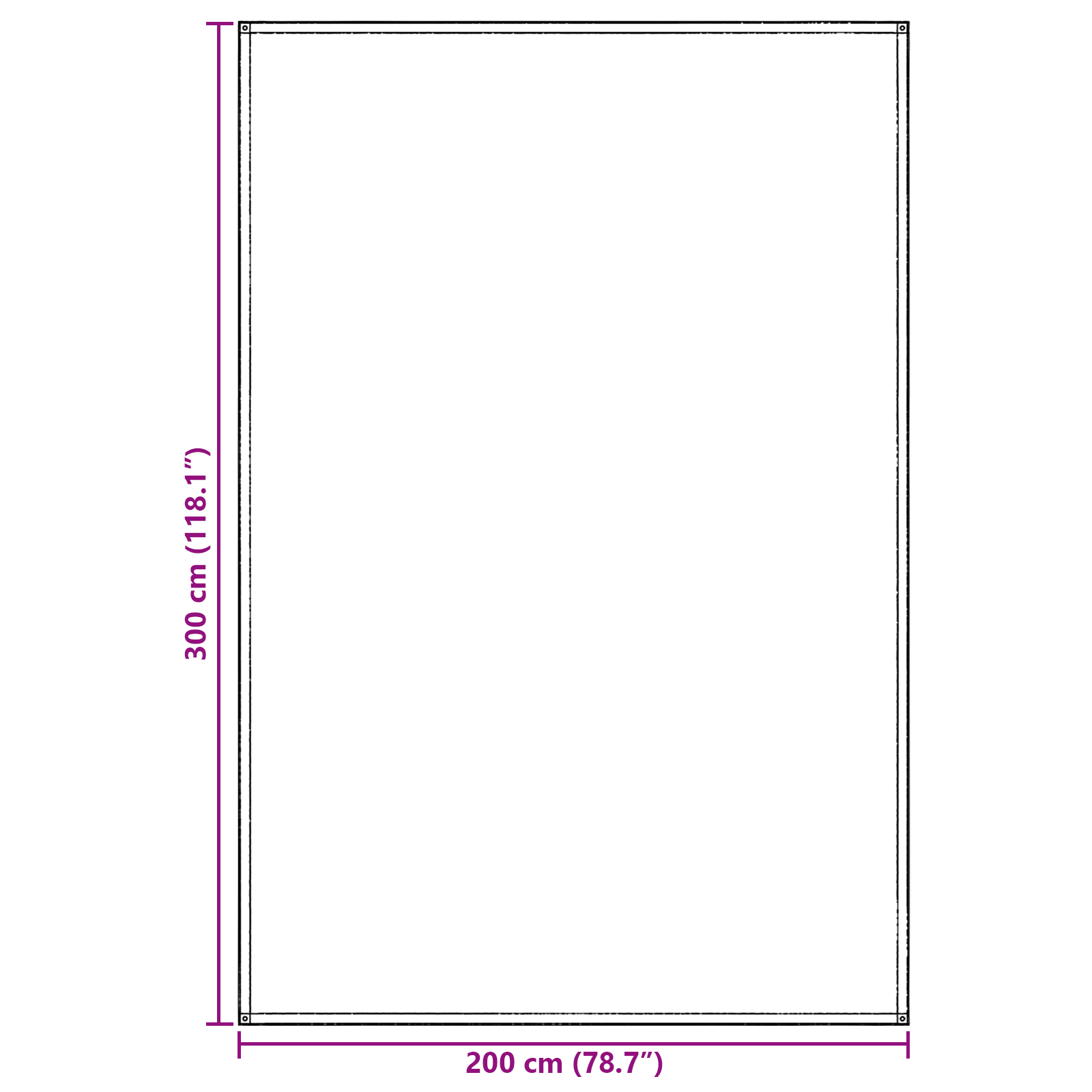 Tent Accessory Light grey Polyester 200 x 300 cm Tent Accessory - Image 8