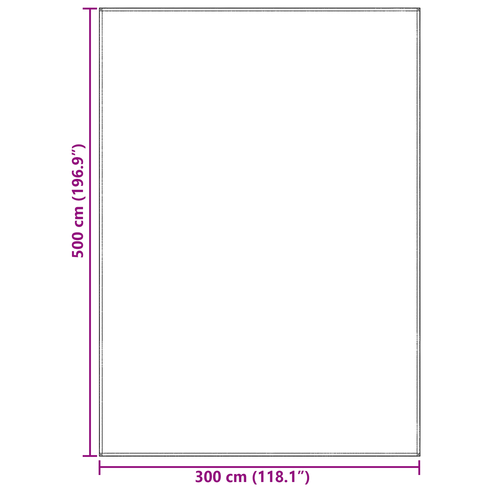 Tent Cover Light Grey Canvas 300 x 500 cm Waterproof Materials - Image 8