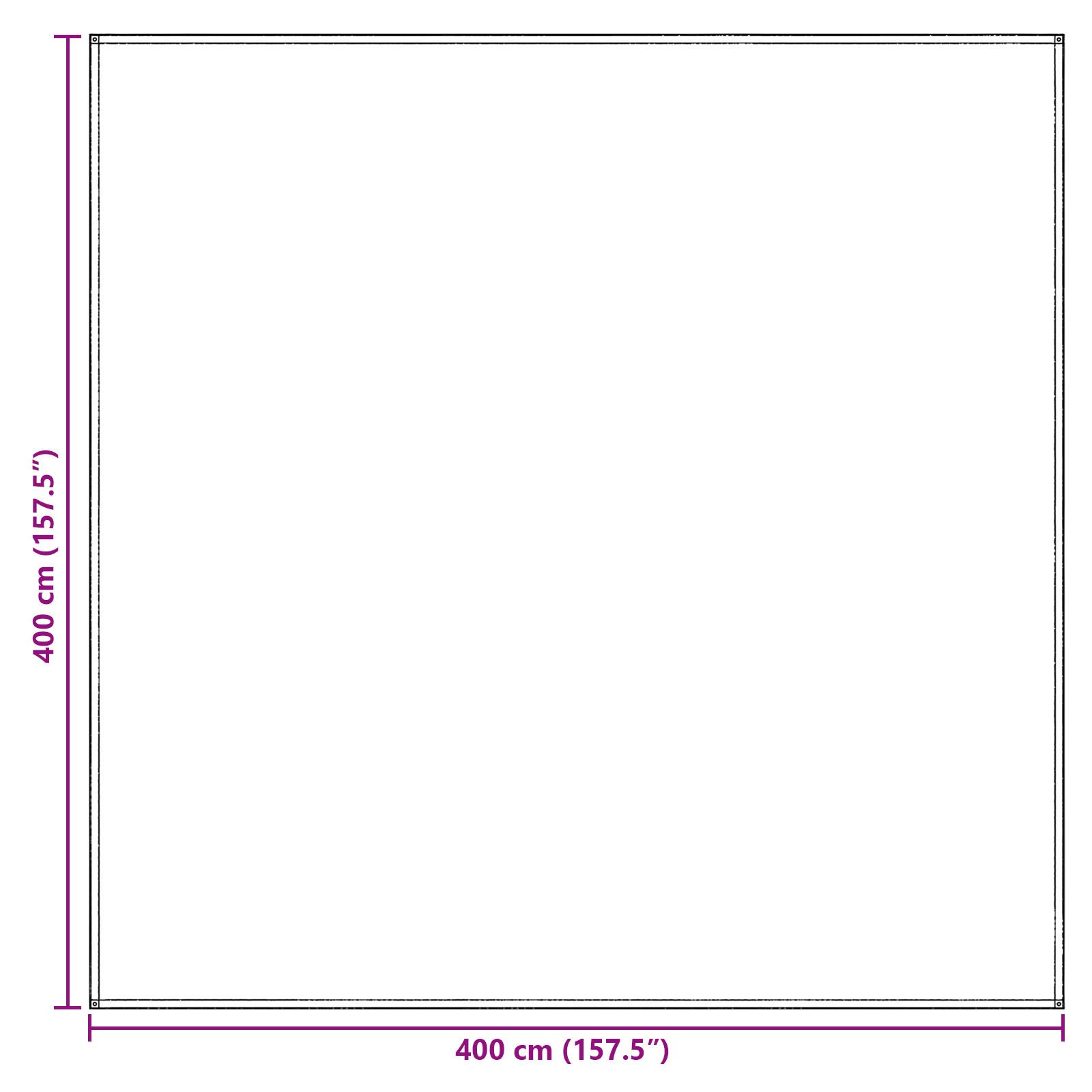 Tent Accessory Light Grey Polyester 400 x 400 cm Lightweight - Image 8