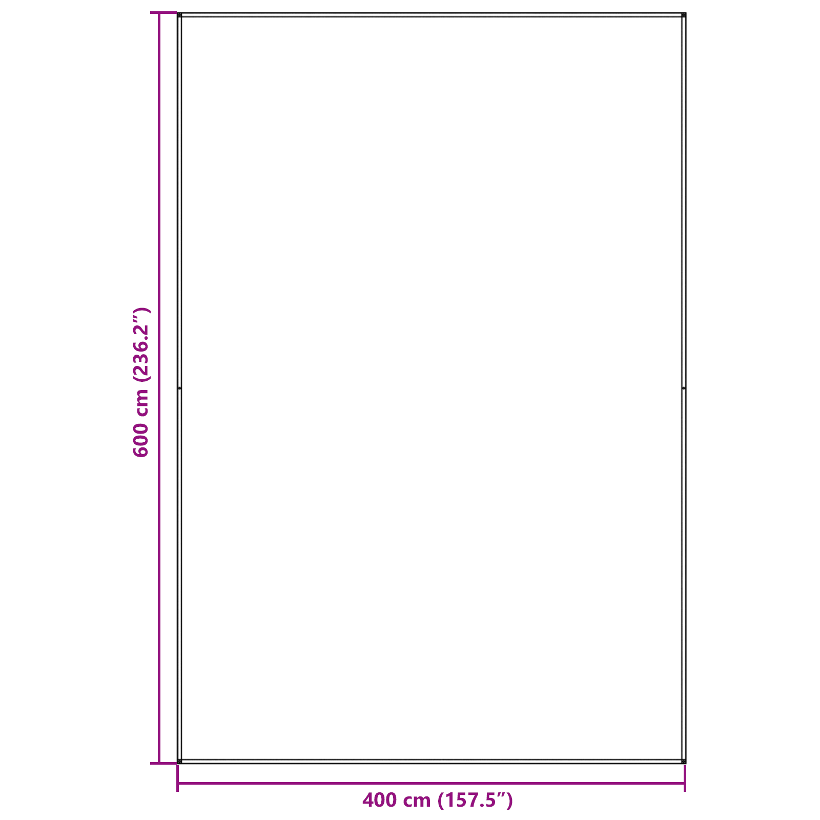 Tent Cover Sheet Light grey Polyester 400 x 600 cm Portable - Image 8