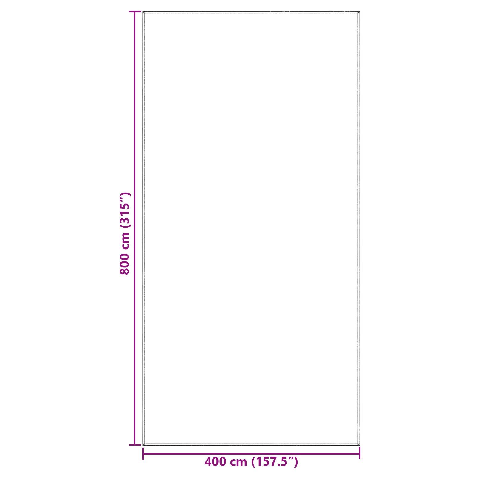 Tent Cover Light Grey Polyester 400 x 800 cm Foldable - Image 8